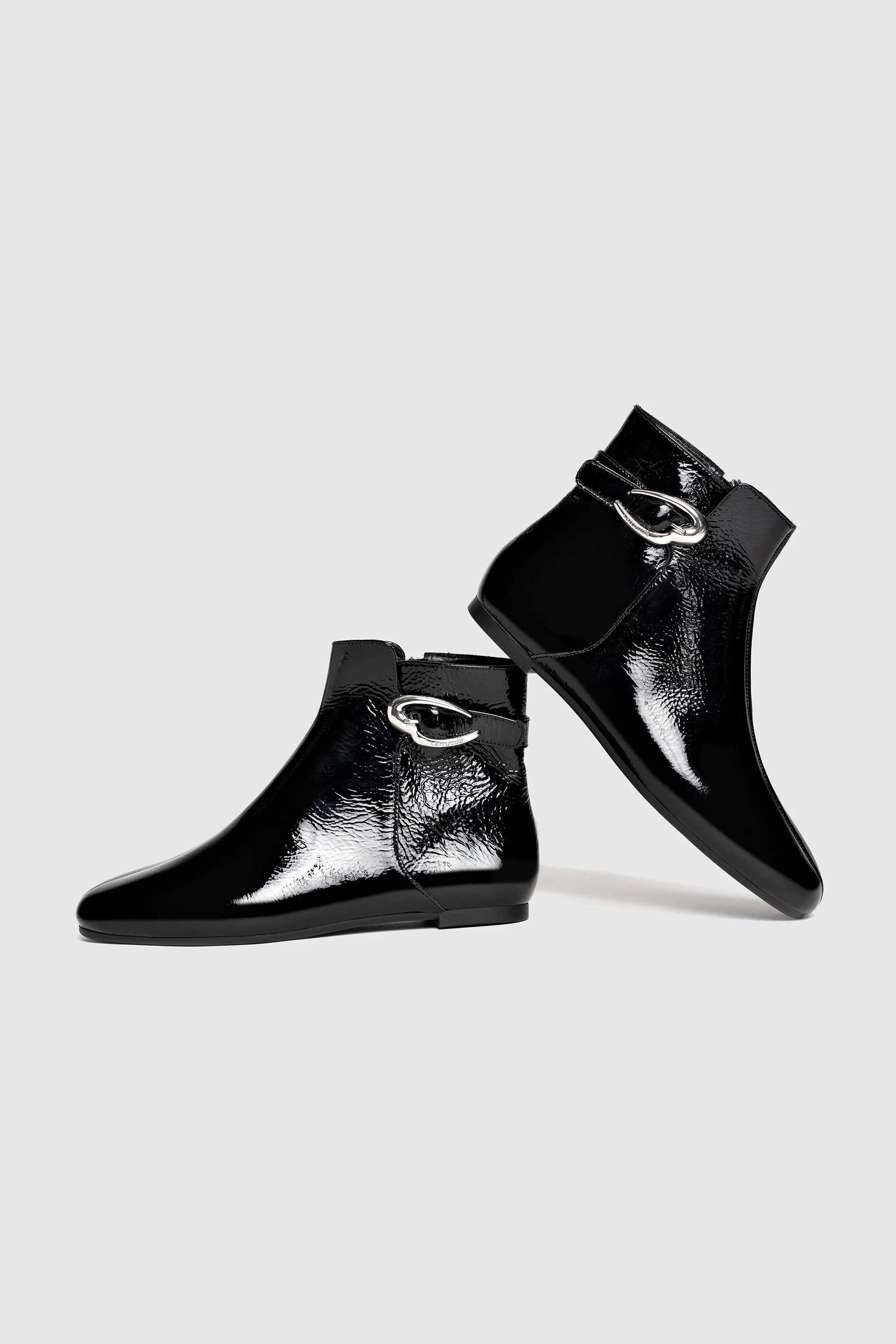 Mini Verona Boot In Black Patent Leather