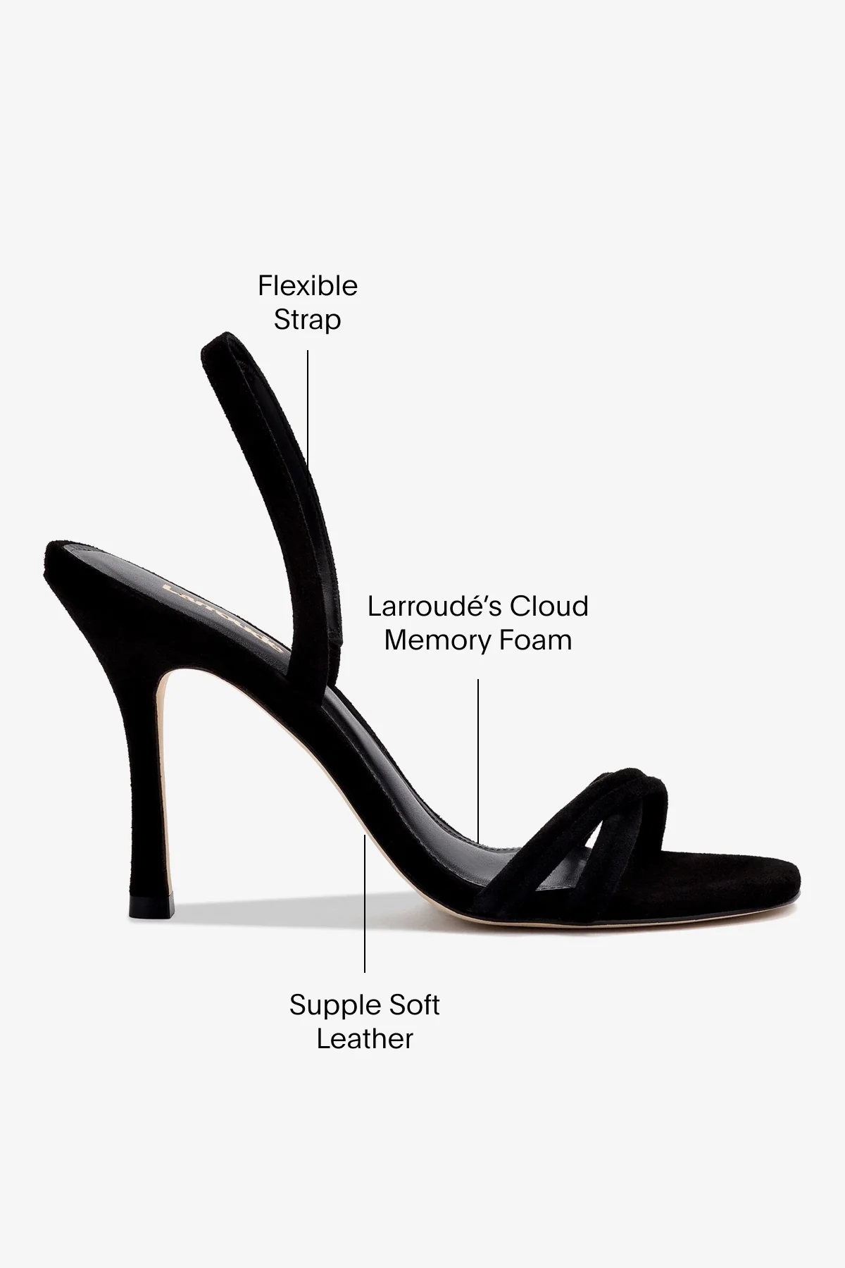 Annie Sandal In Black Suede