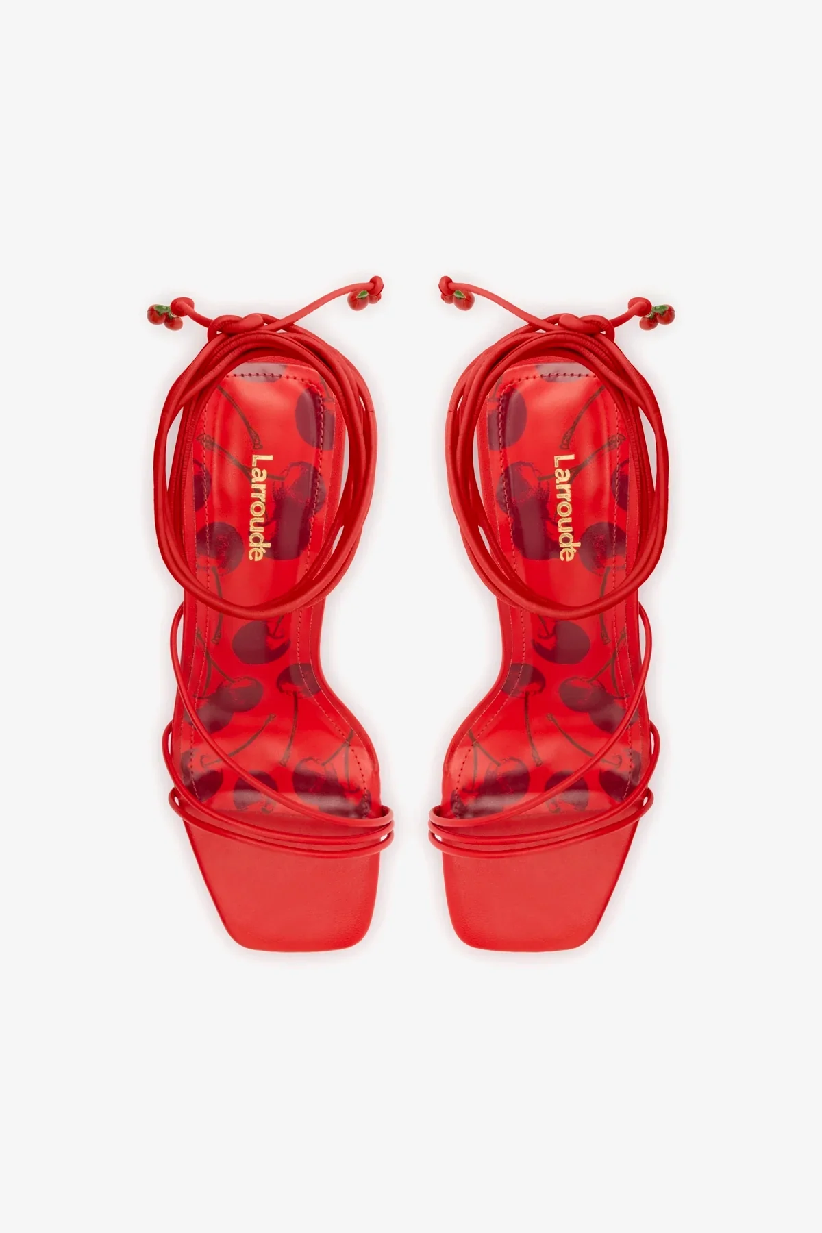 Nadia Sandal In Scarlet Leather