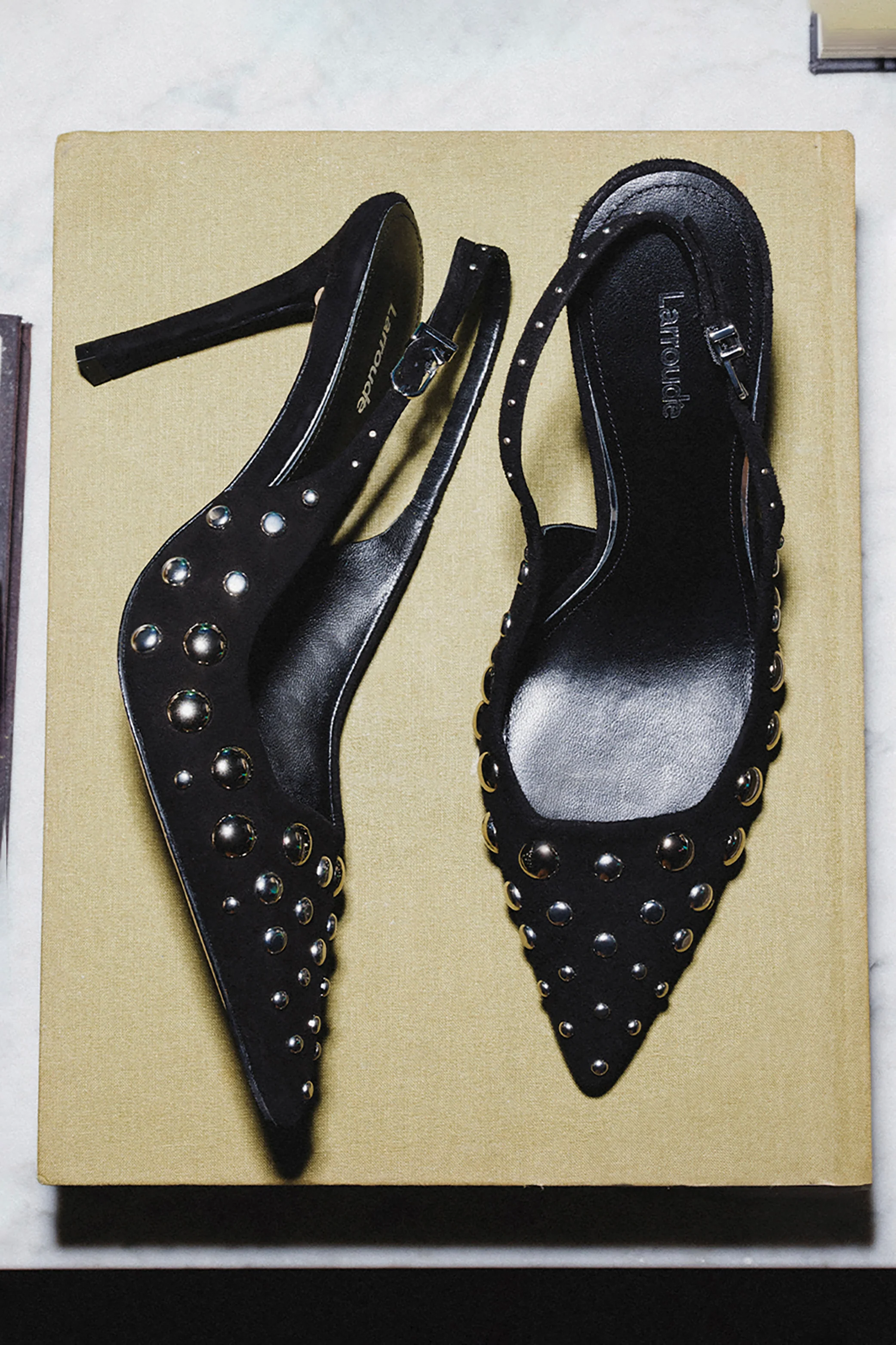 Kaitlan Studs Pump In Black Suede