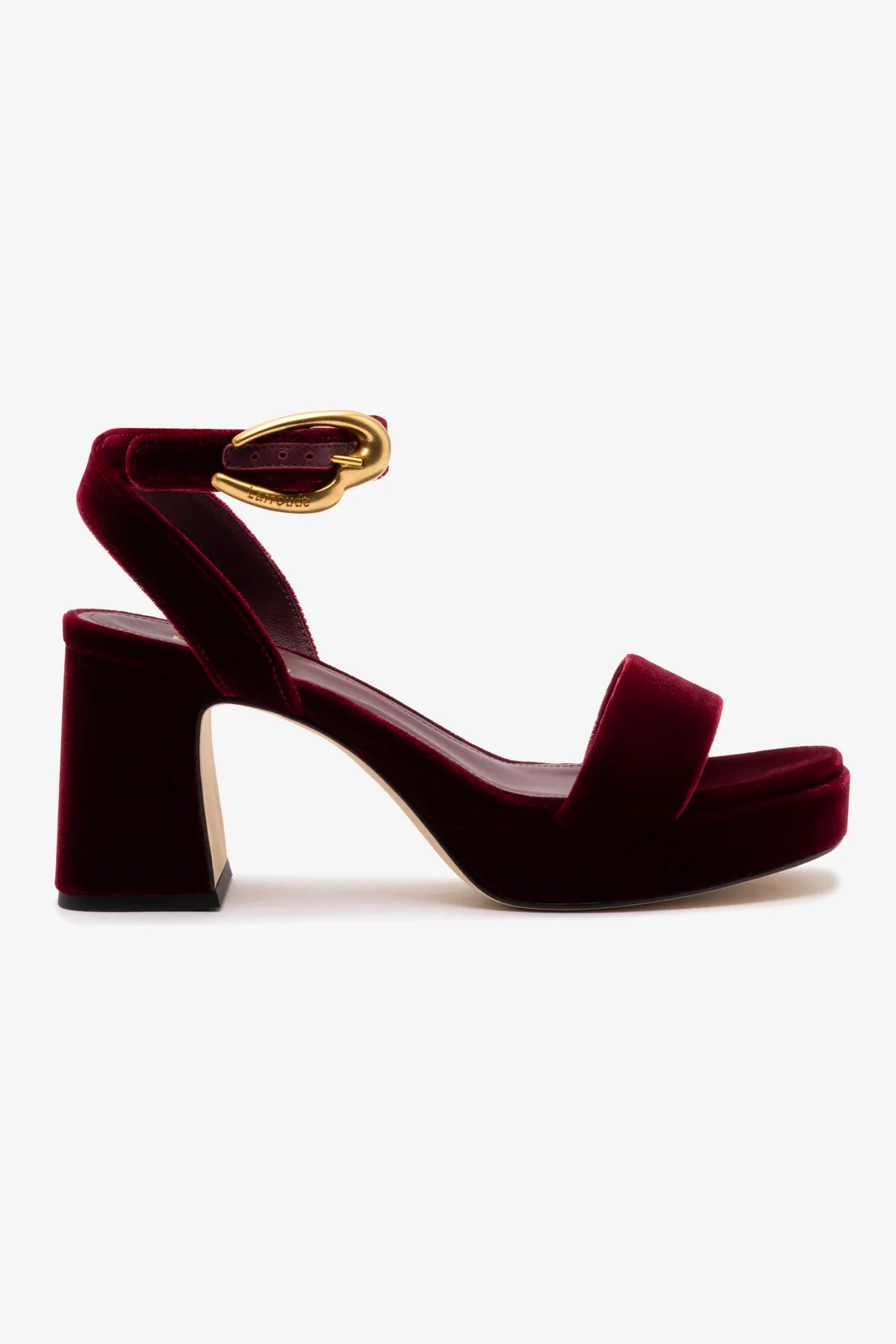 Dolly Verona Low Sandal In Wine Velvet
