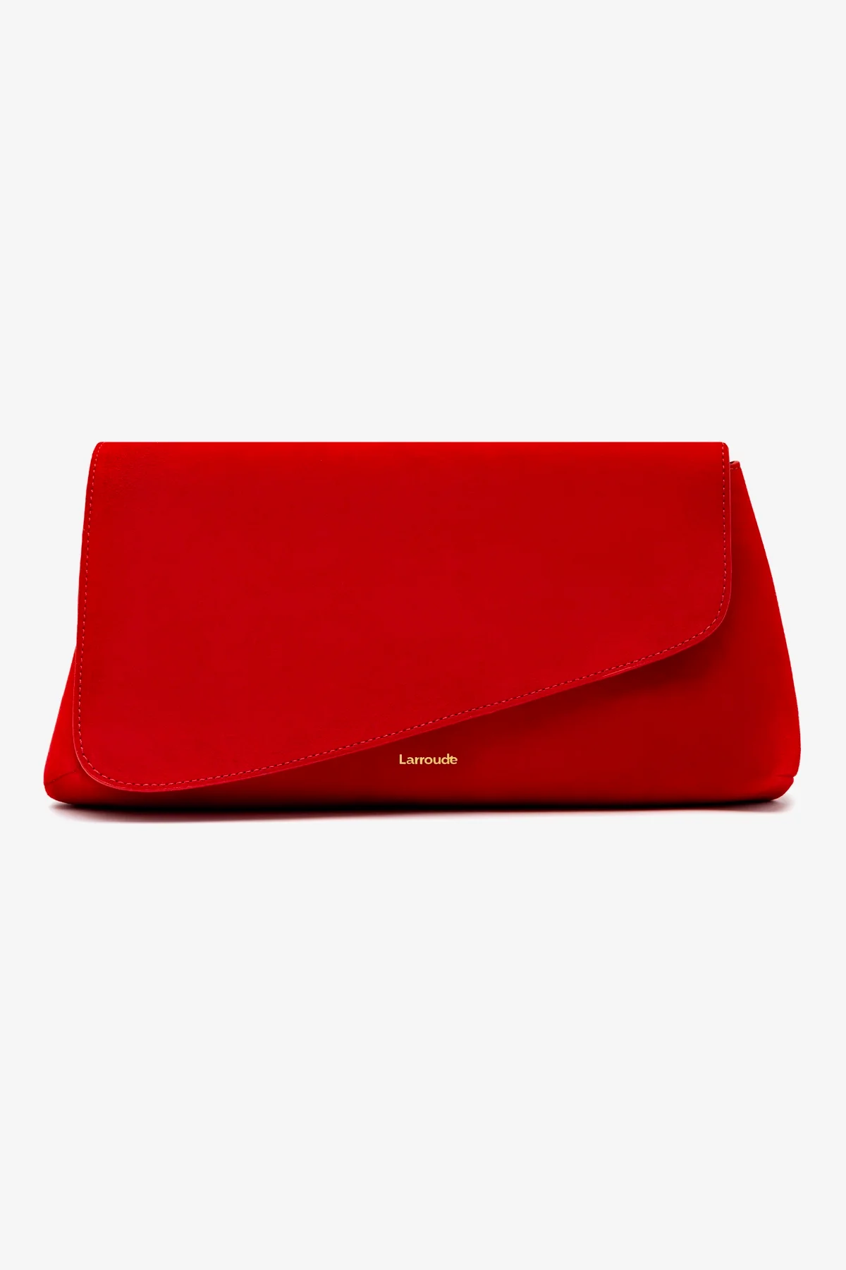 Venice Flat Mule and Pouch Kit In Scarlet Suede