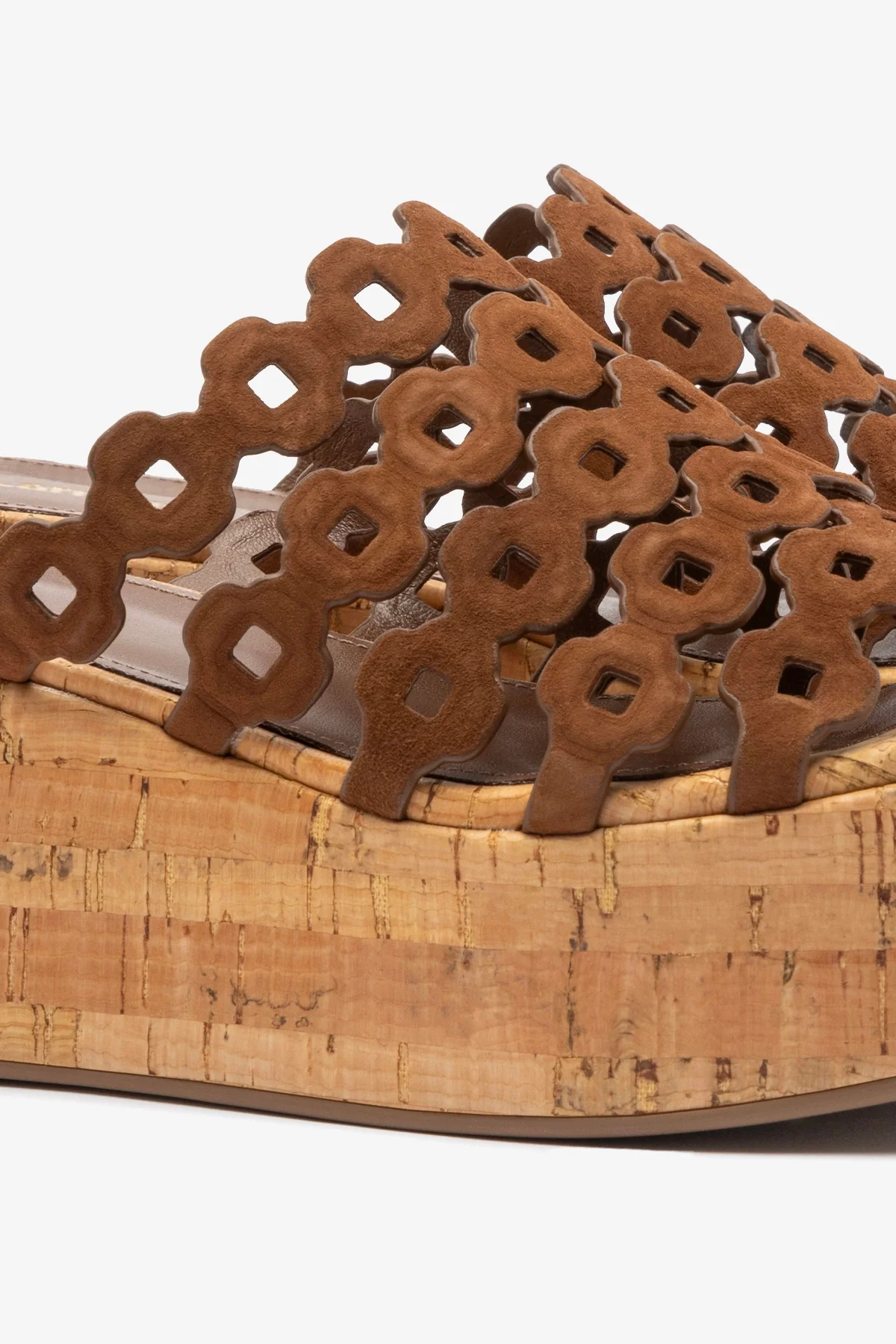 Charli Mule In Burnt Umber Suede