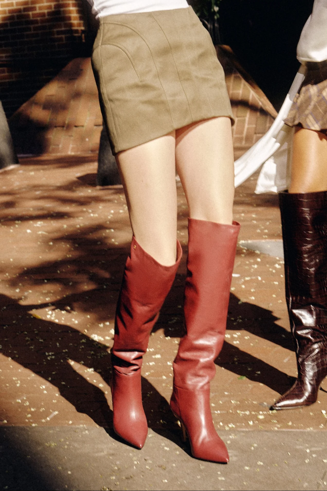 Kate Hi Boot In Burgundy Leather