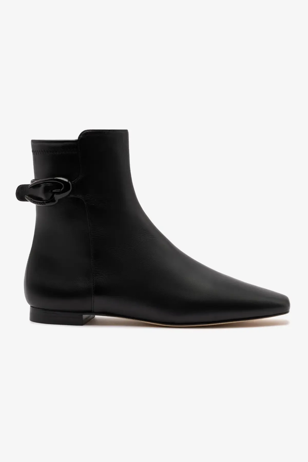 Alexis Verona Flat Boot In Black Leather