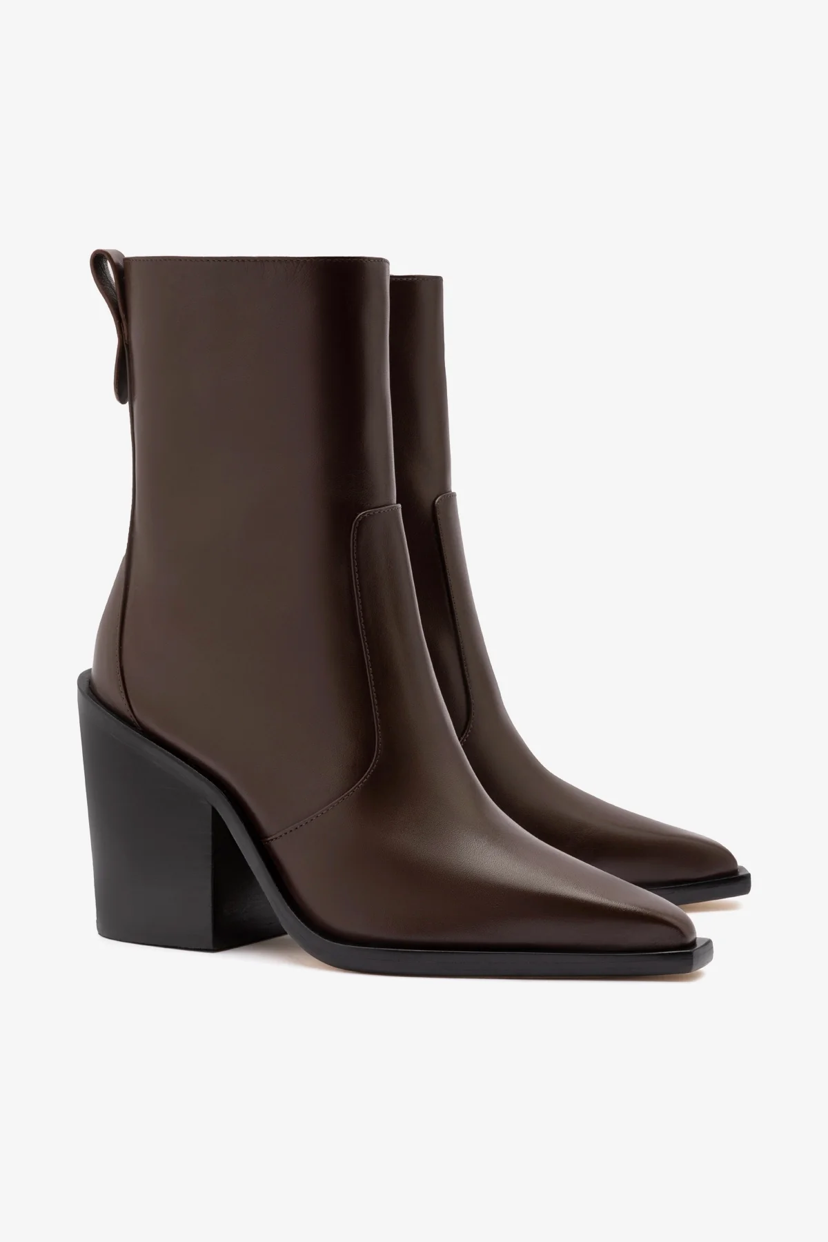 James Bootie In Brown Leather