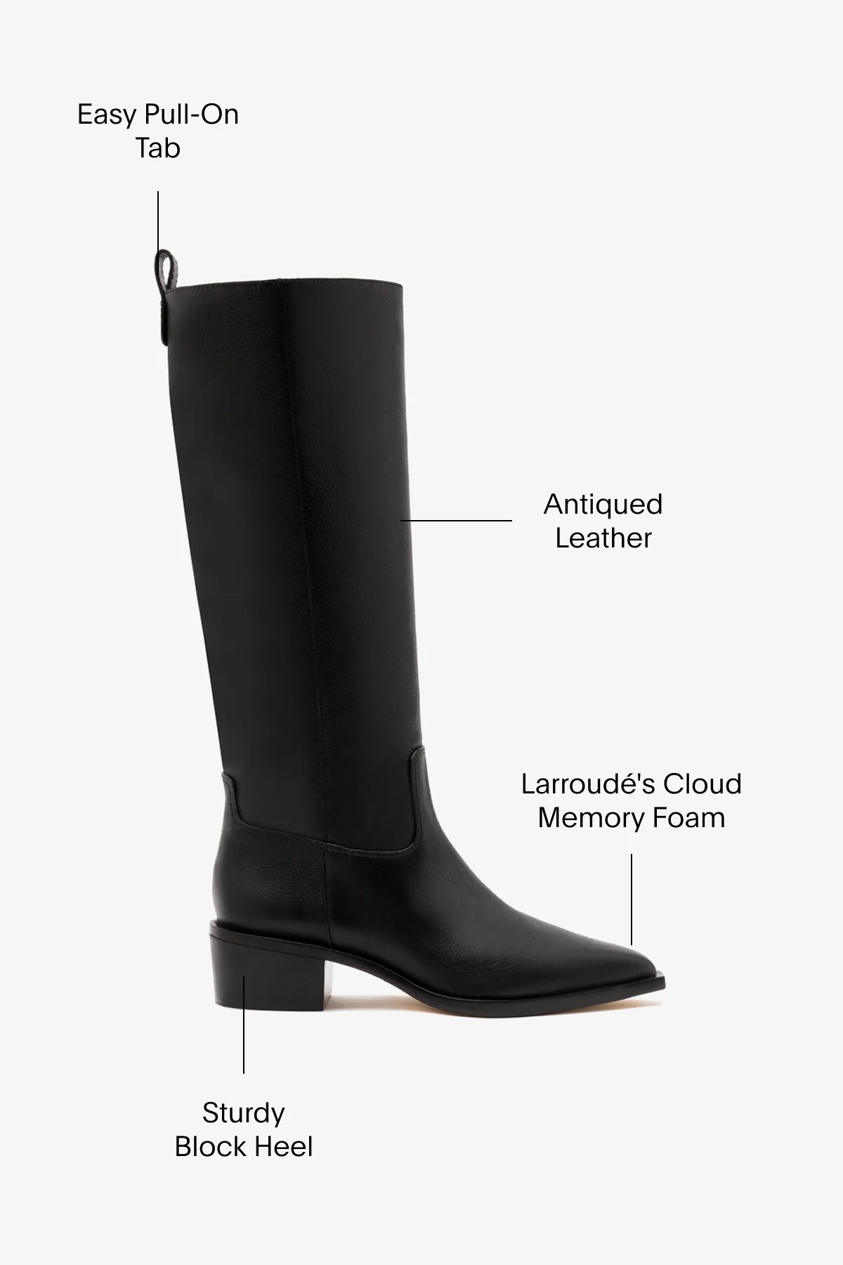 Florencia Boot In Black Leather
