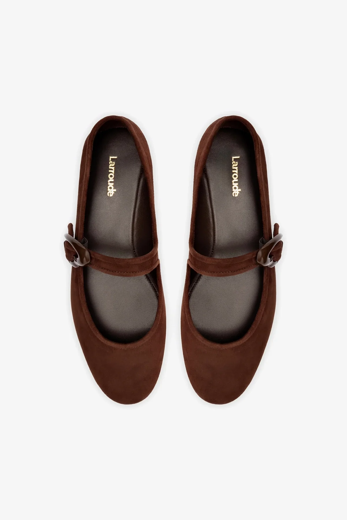 Verona Ballet Flat In Brown Suede