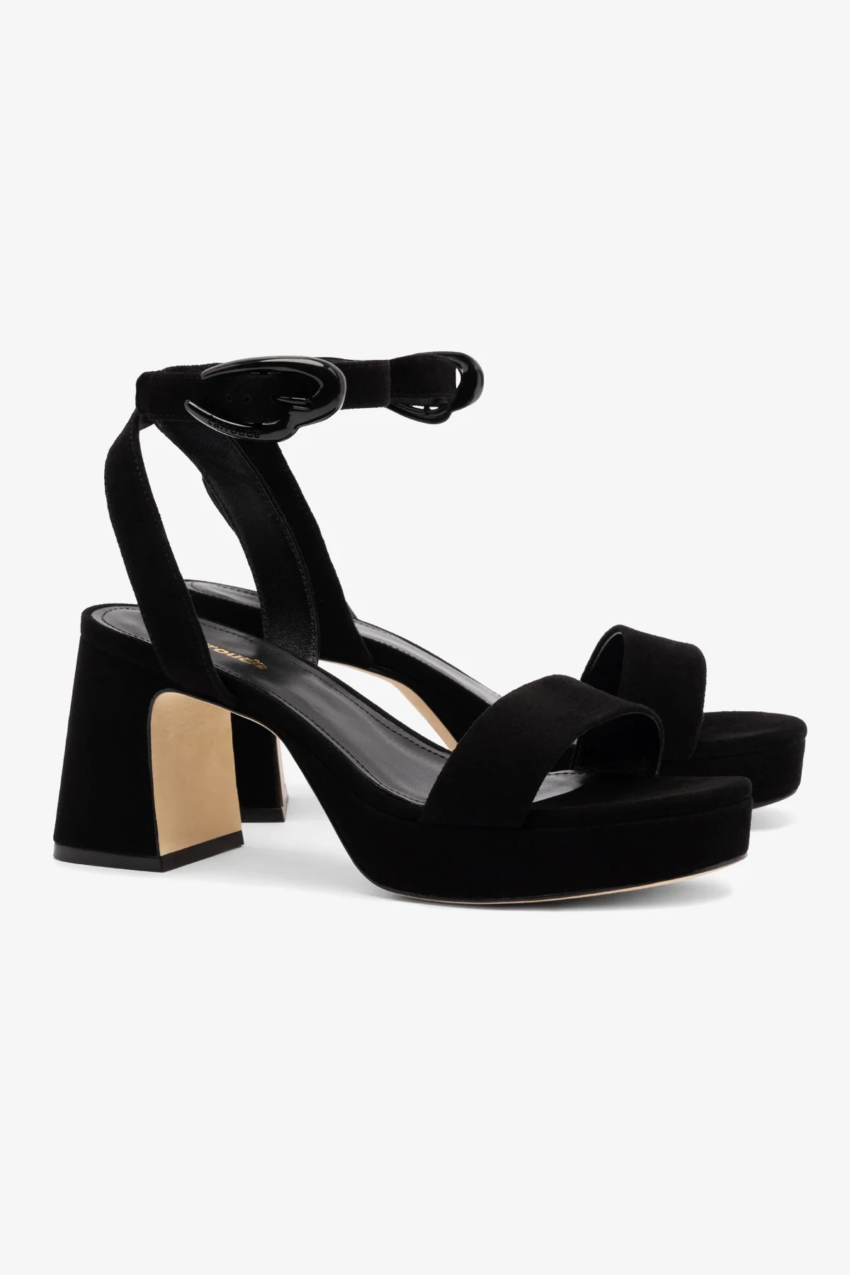 Dolly Verona Low Sandal In Black Suede