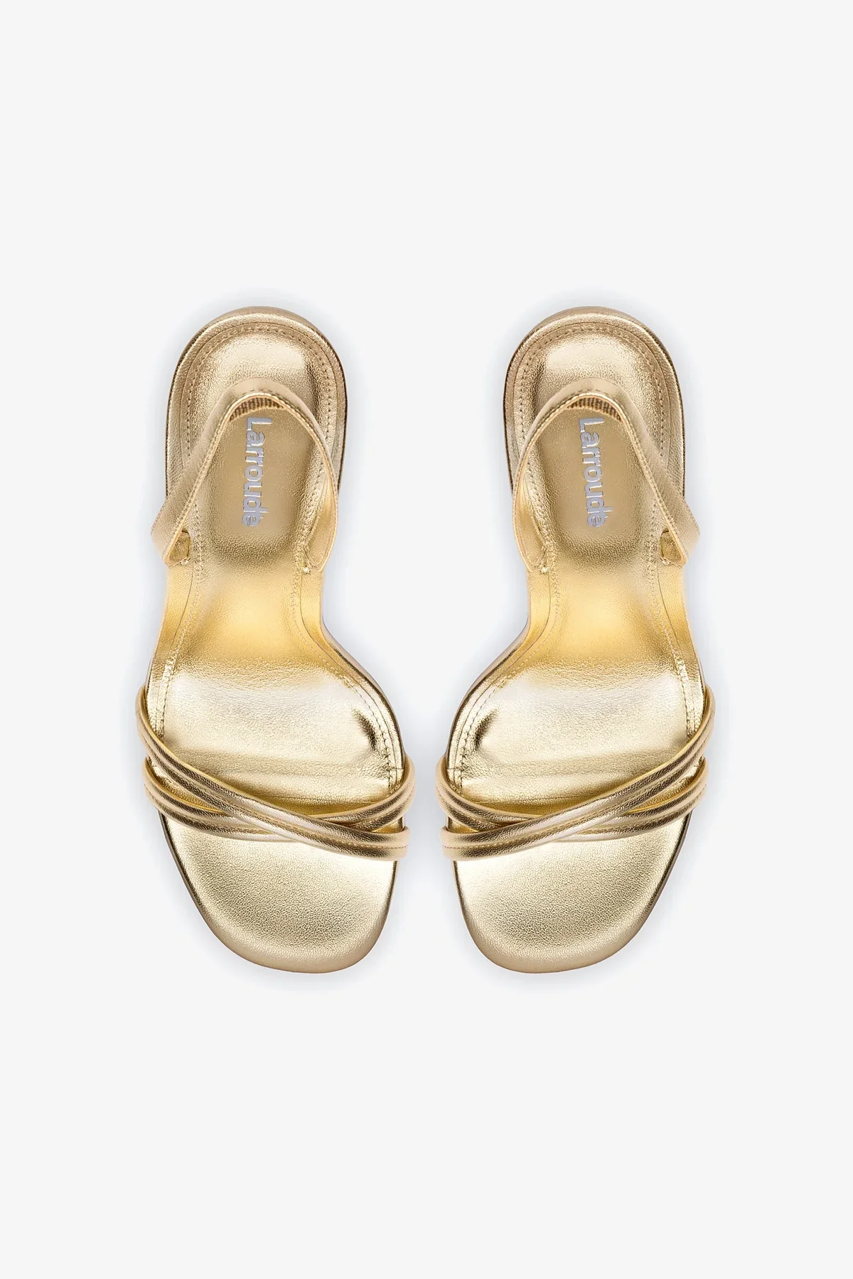 Annie Sandal In Gold Metallic Leather