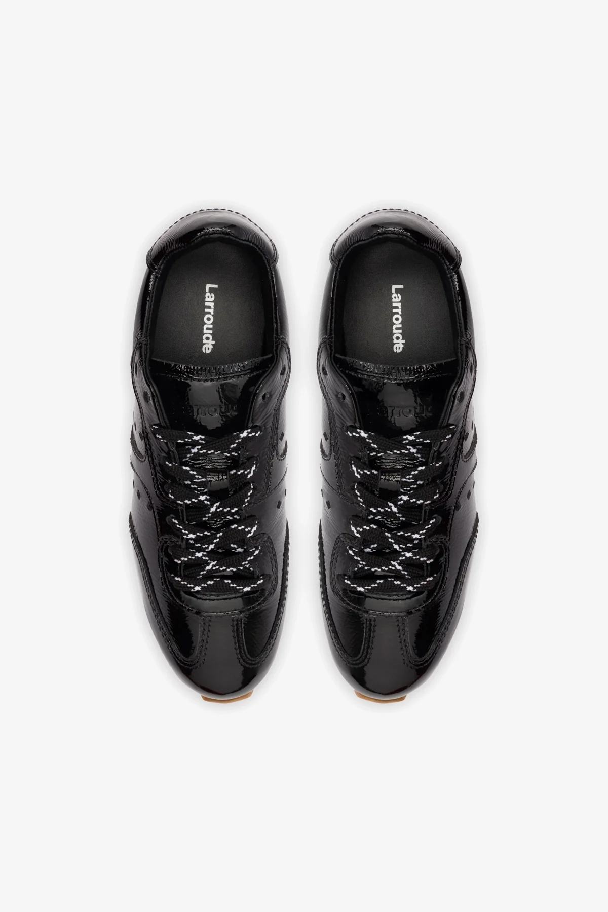 Stella Sneaker In Black Patent Leather