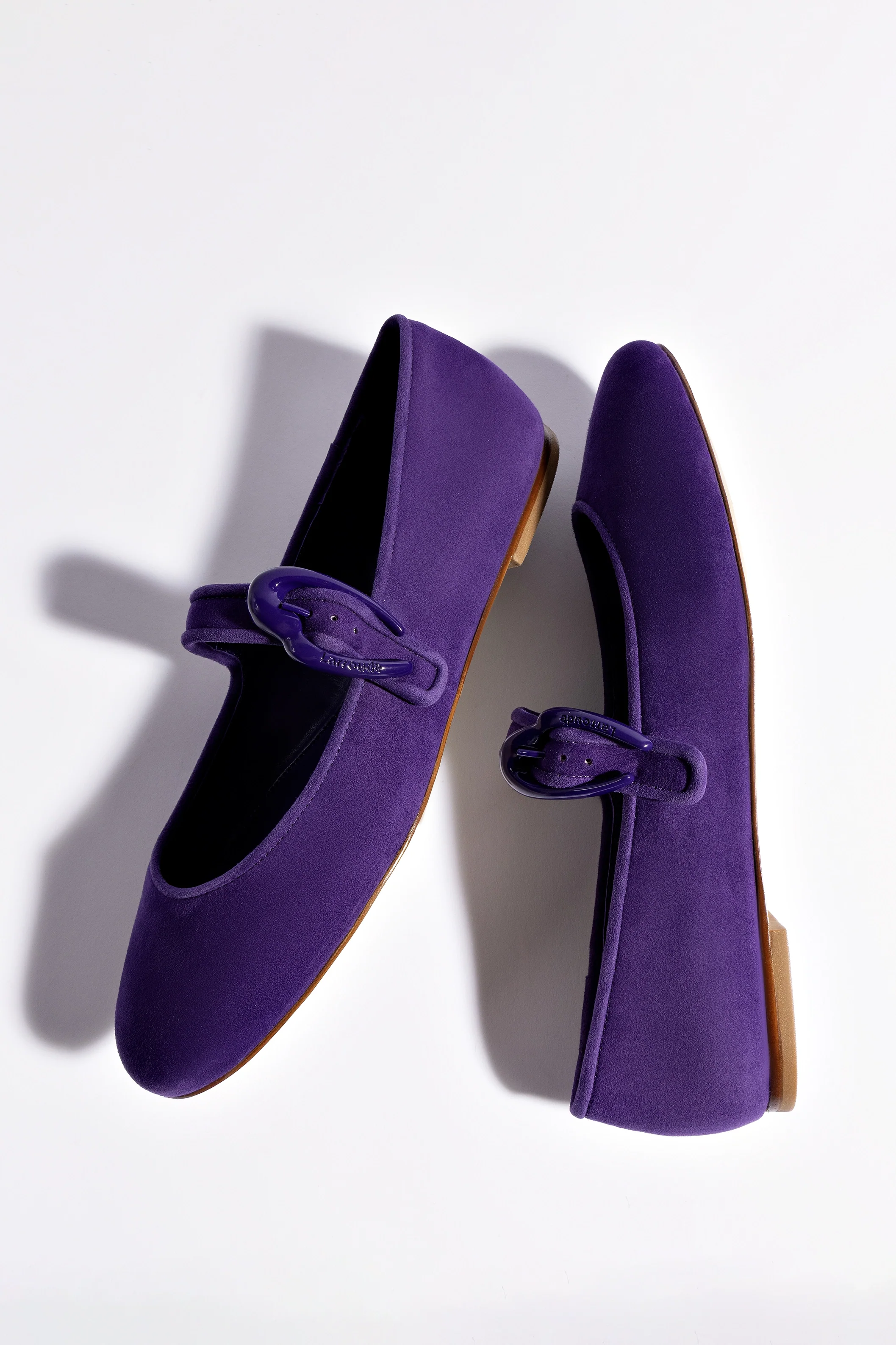 Verona Ballet Flat In Eggplant Suede