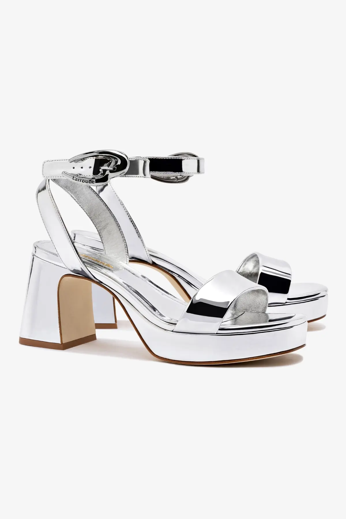 Dolly Verona Low Sandal In Silver Specchio