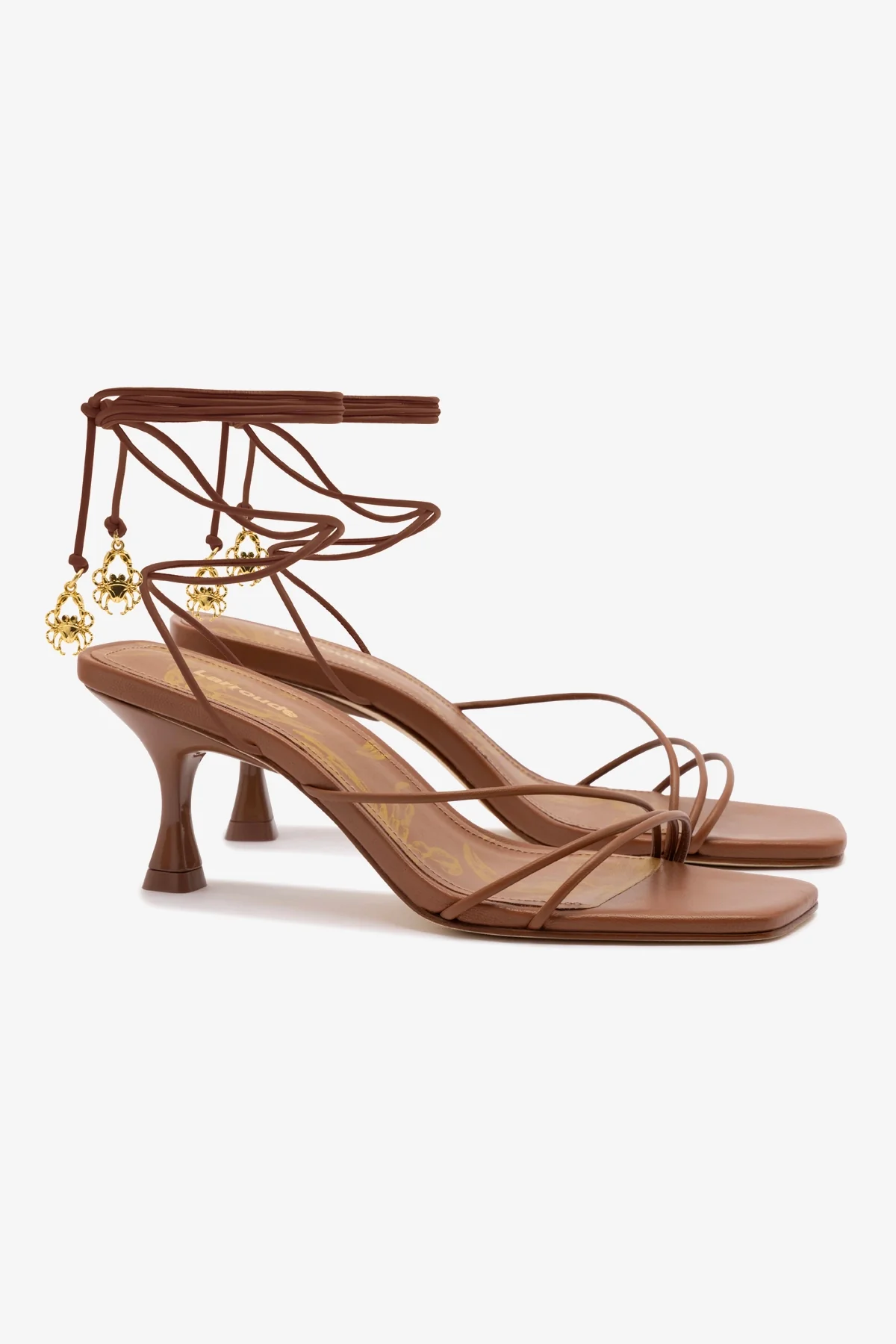 Nadia Sandal In Caramel Leather