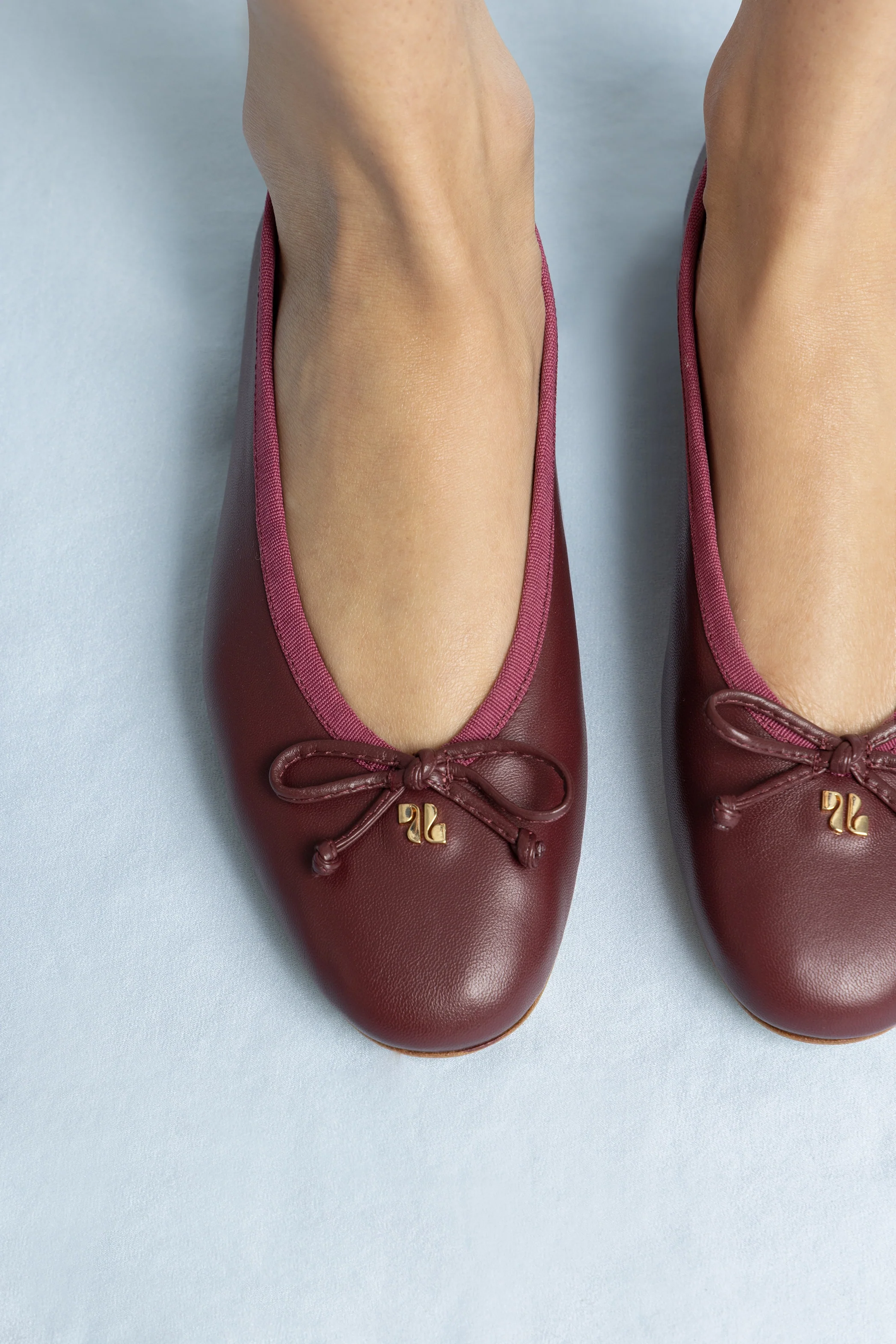 Pavlova Ballet Flat In Burgundy Leather