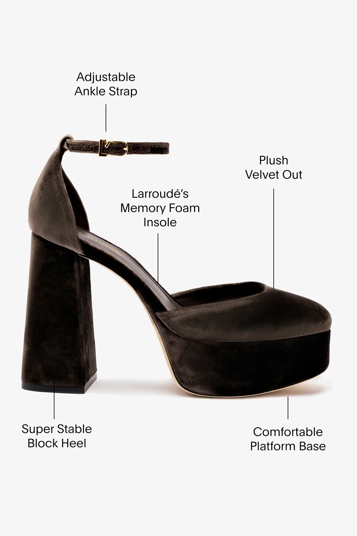 Ari Pump In Expresso Velvet