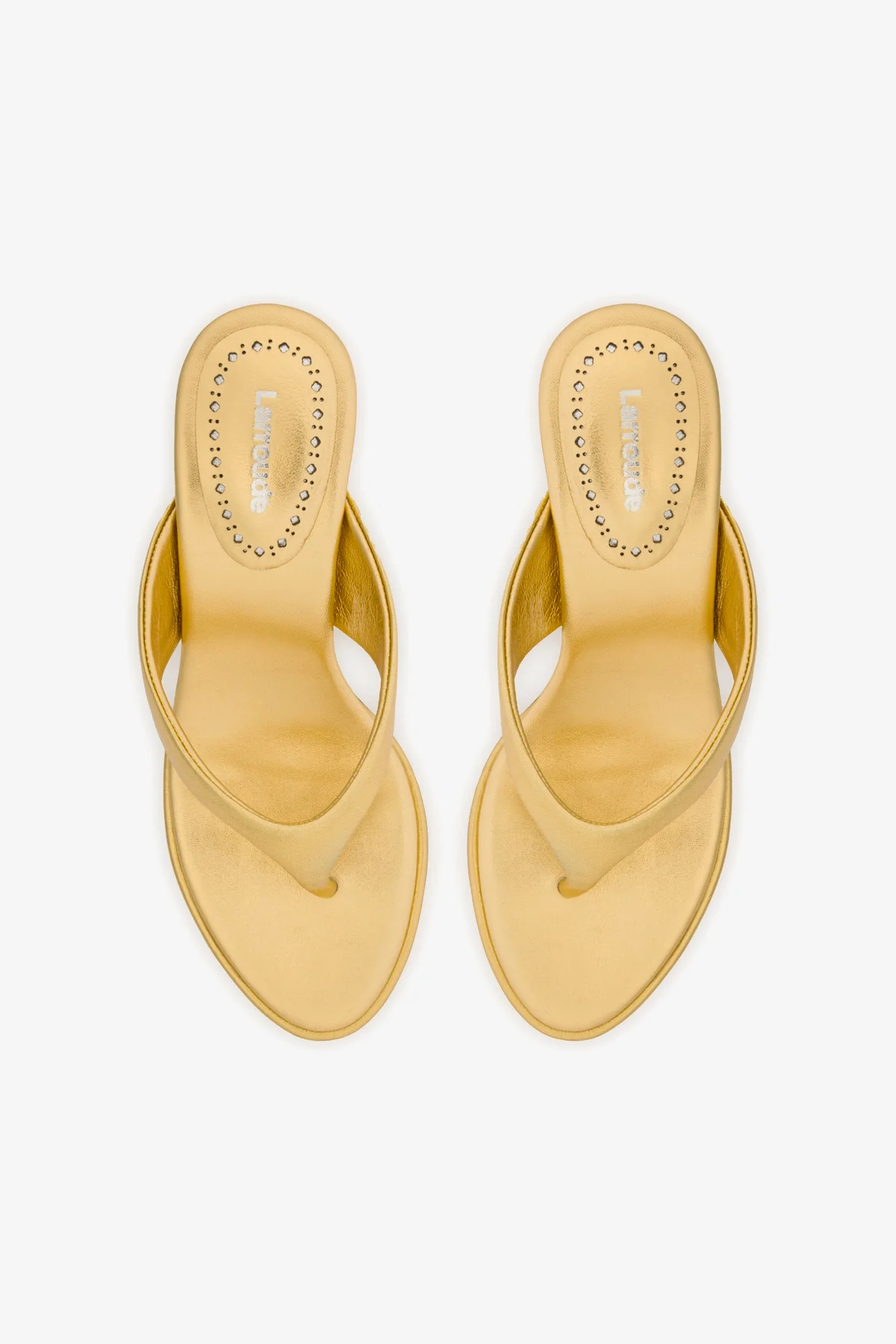 Gaia Sandal In Gold Metallic Leather