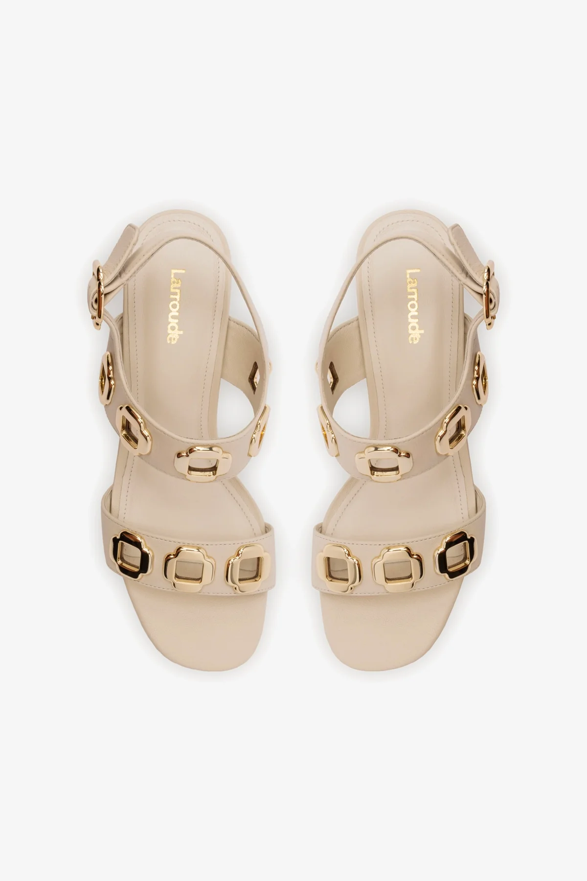 Milan Sandal In Ivory Leather