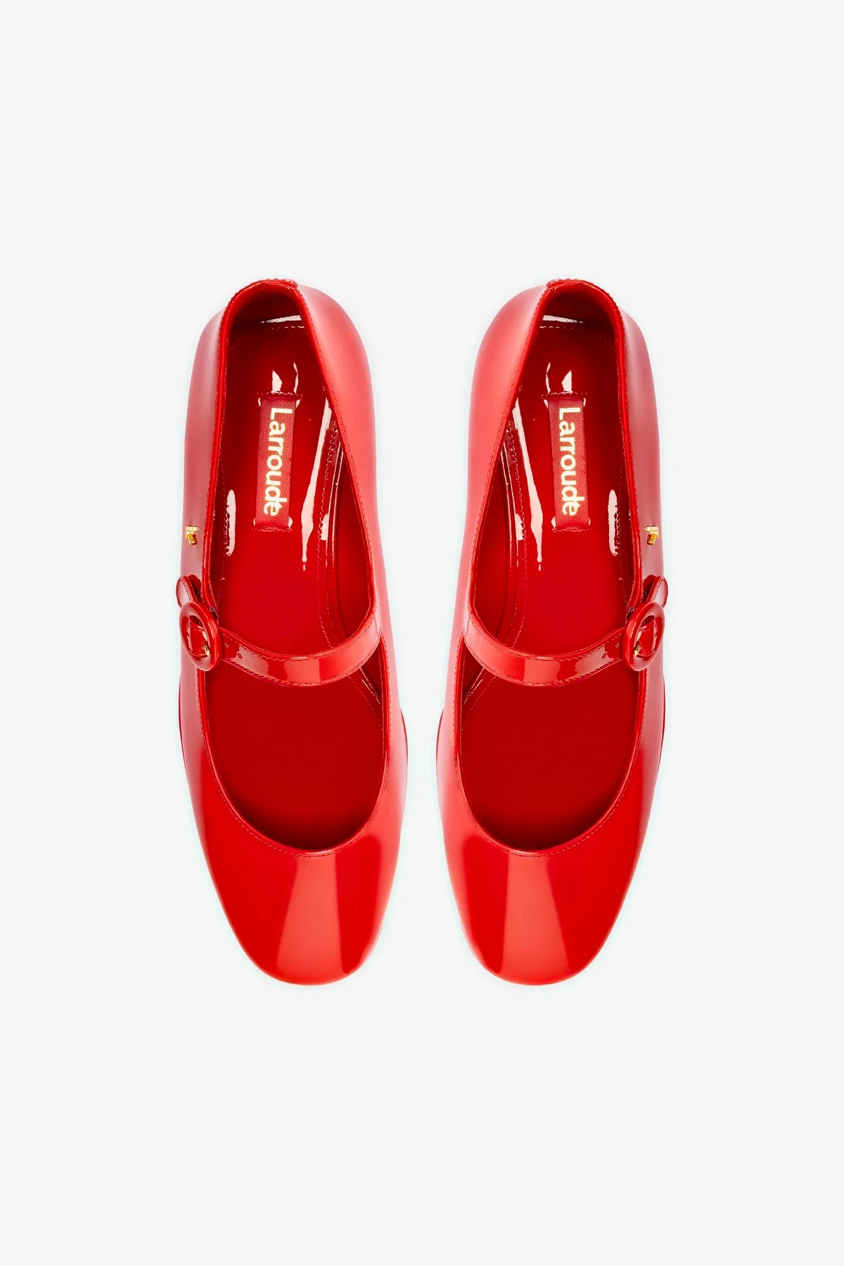 Blair Flatform In Scarlet Patent Leather