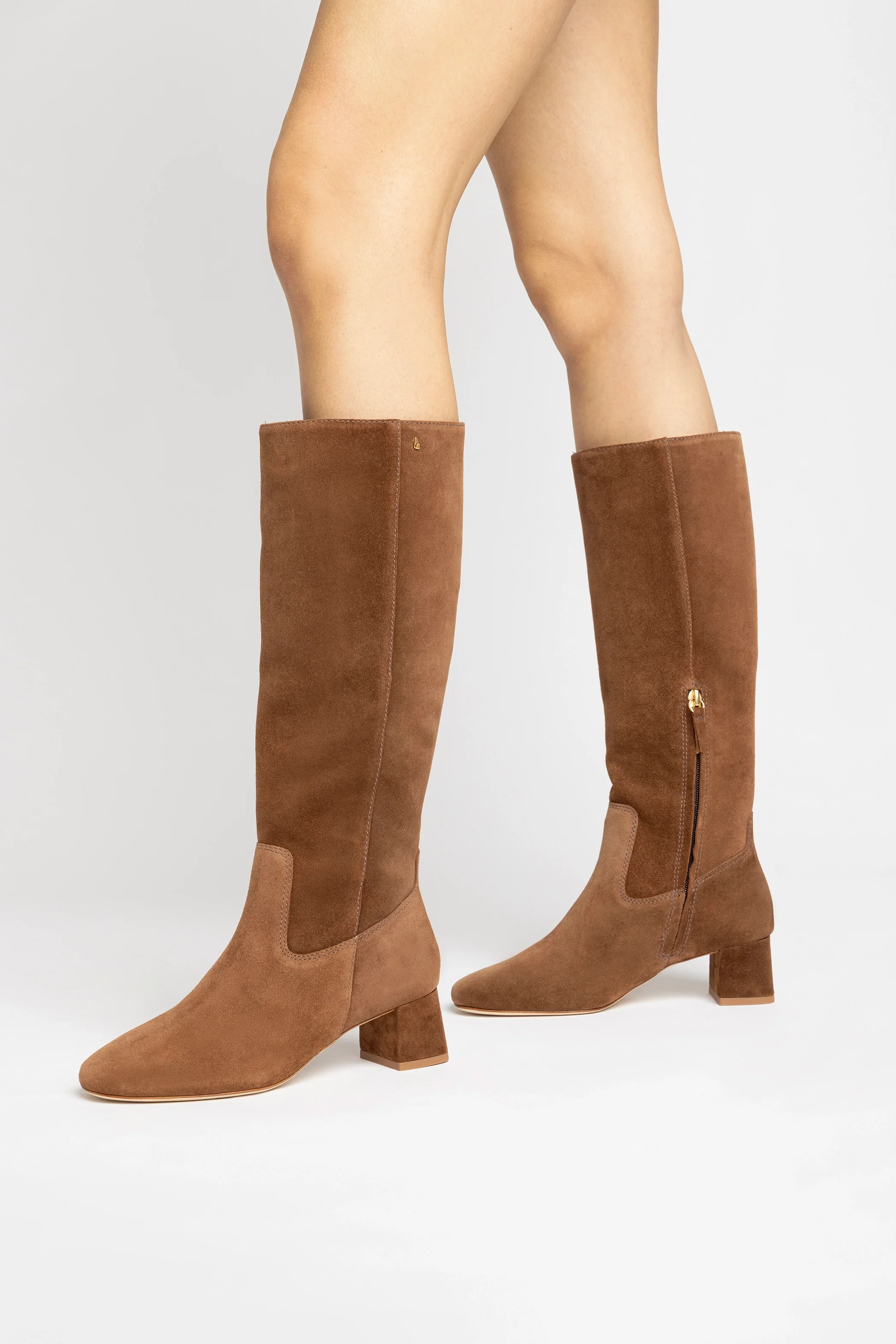 Edie Boot In Burnt Umber Suede