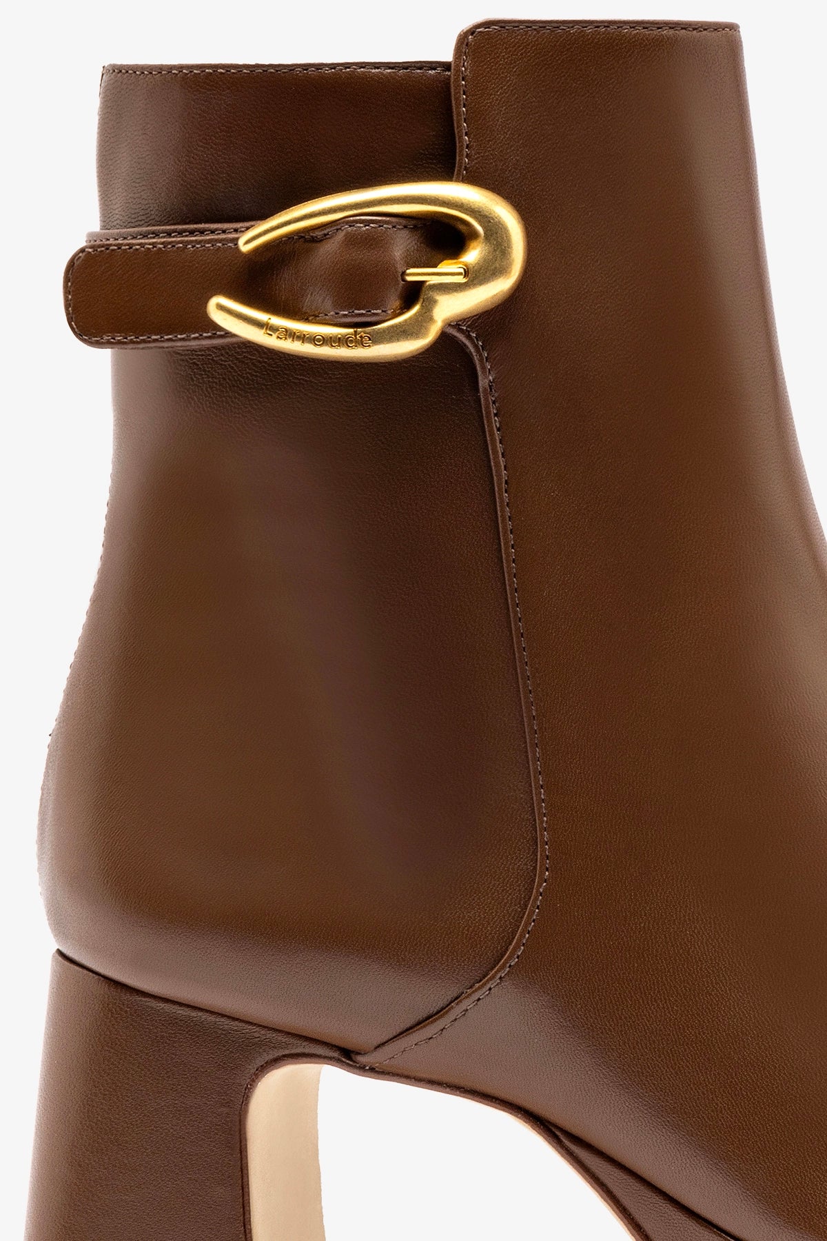 Dolly Verona Low Boot In Burnt Umber Leather