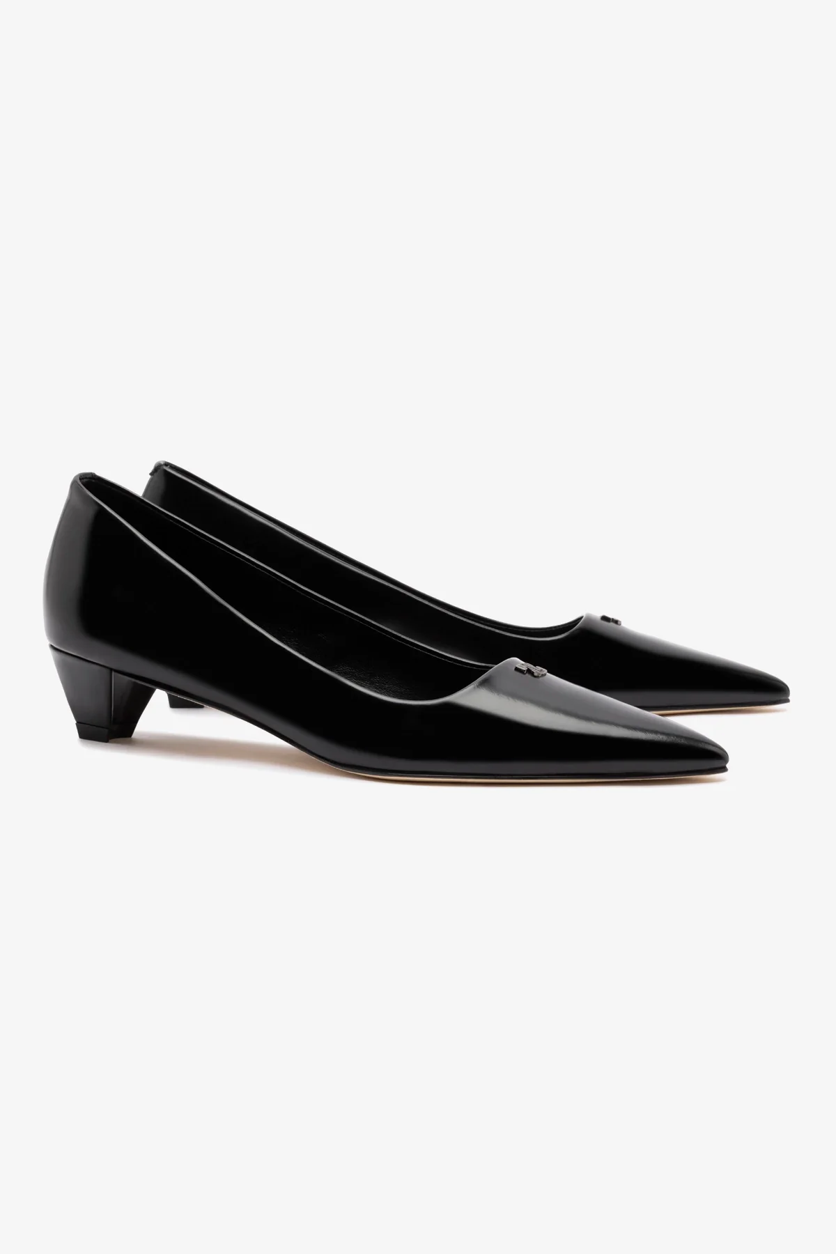 Ruth Pump In Black Box Leather