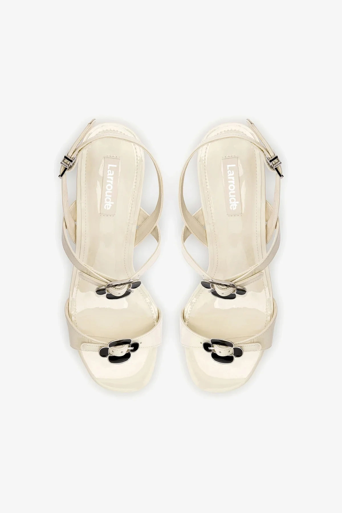 Tinx Block In Ivory Patent Leather