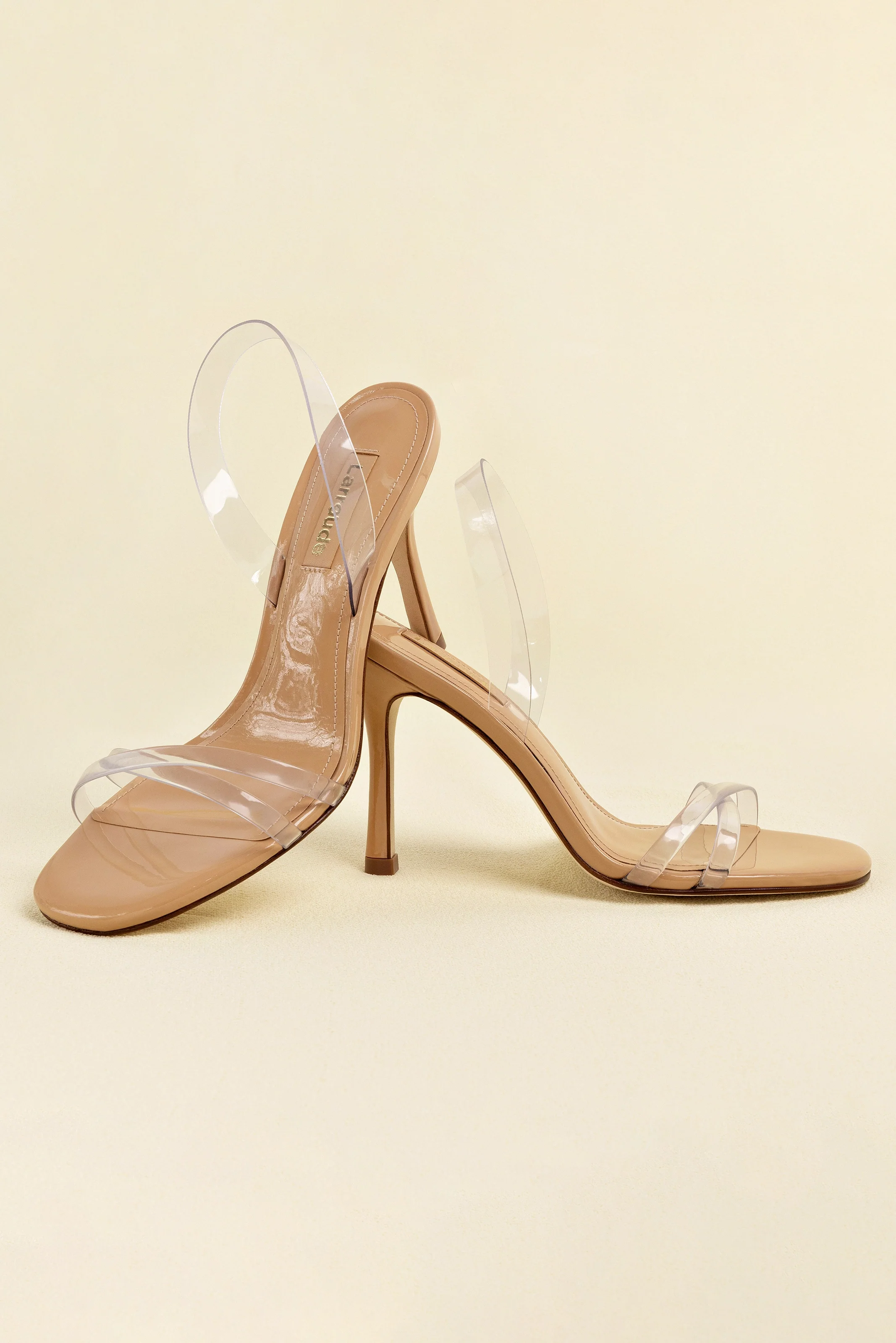 Annie Sandal In Tan Leather and Vinyl