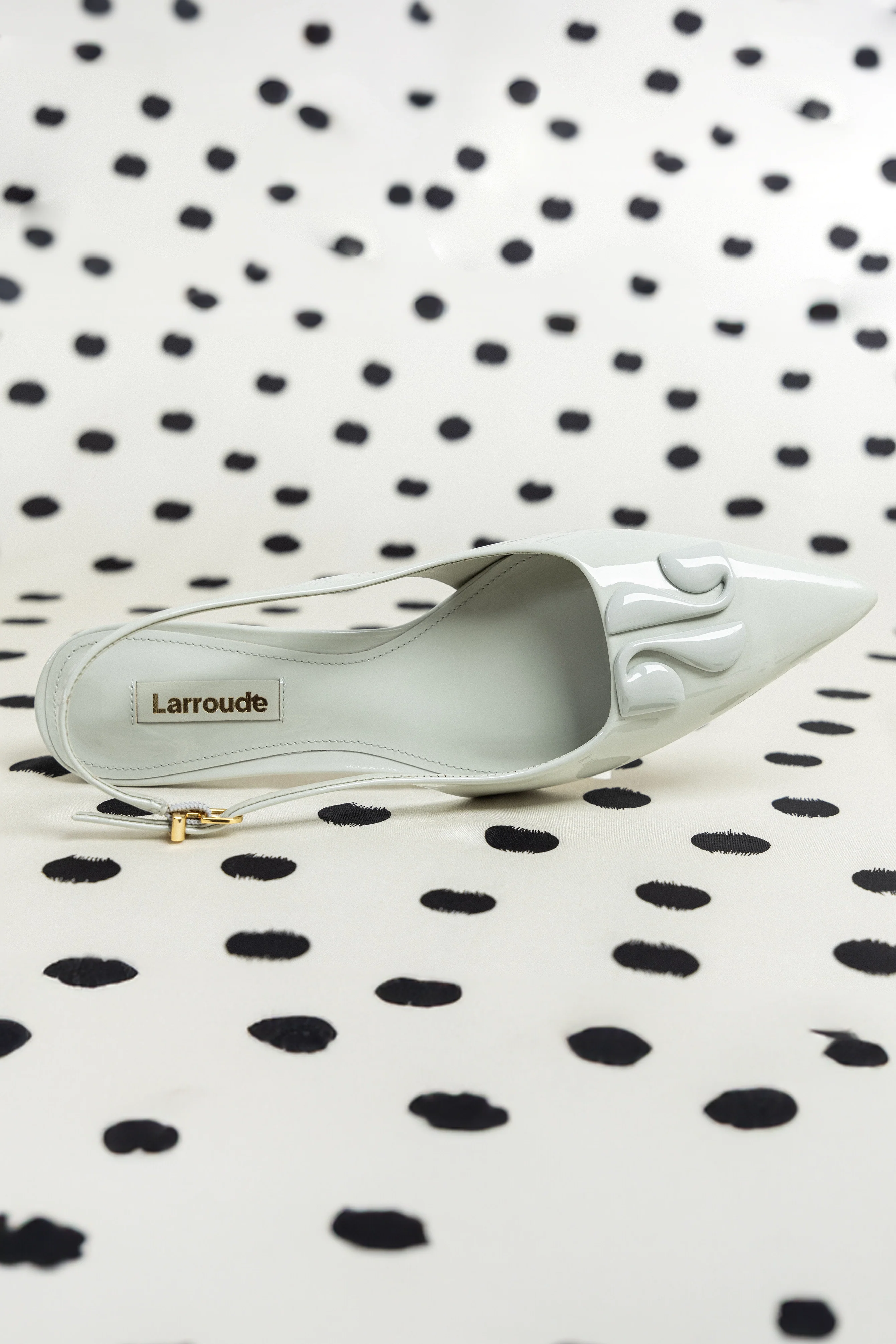 Kaitlan LL Low Pump In Gray Patent Leather