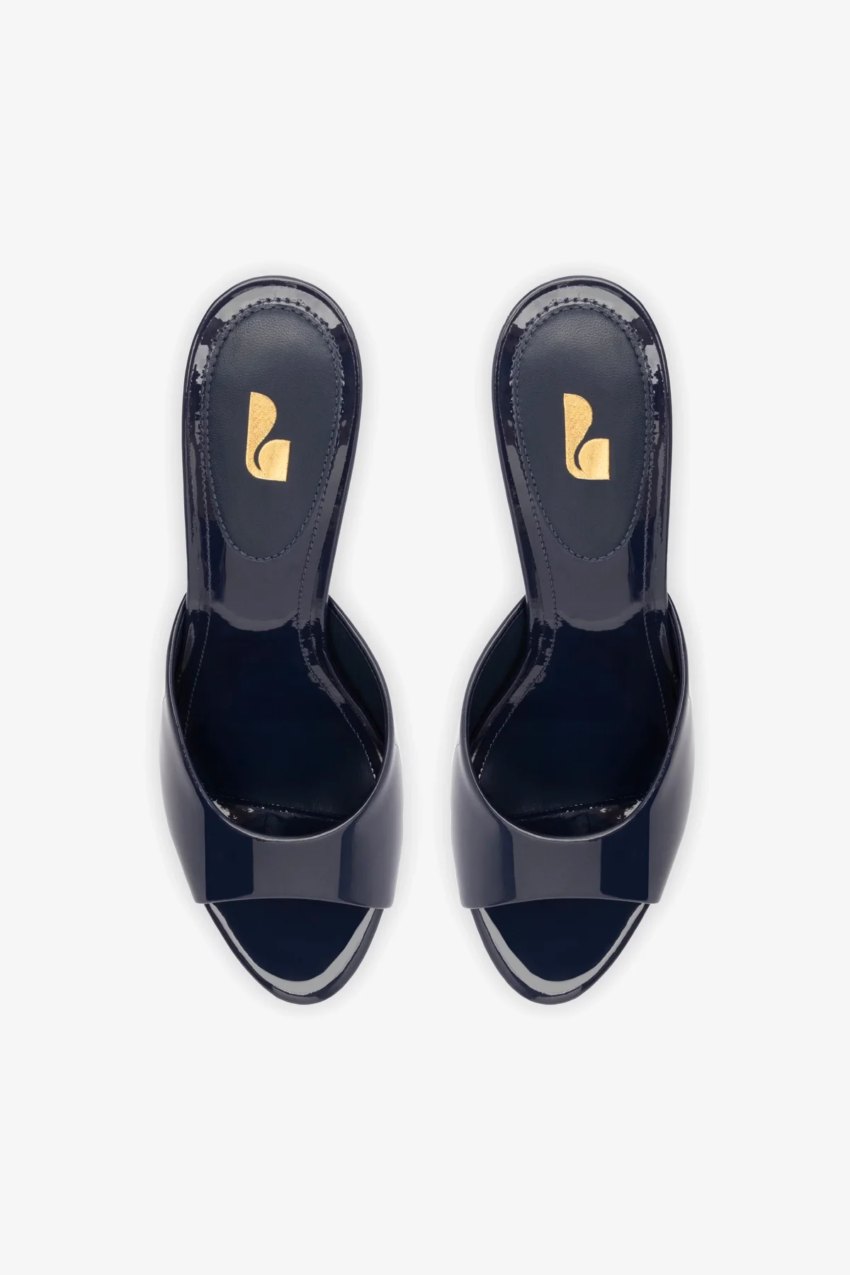 Jasmine Hi Mule In Navy Leather