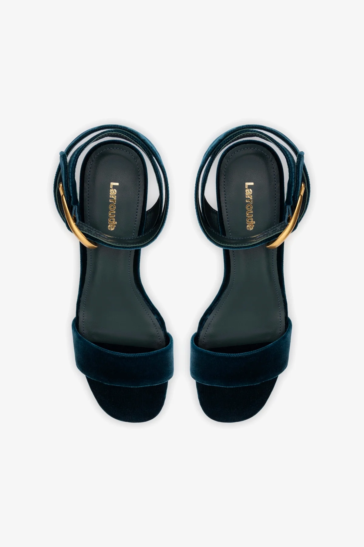 Dolly Verona Low Sandal In Deepsea Velvet