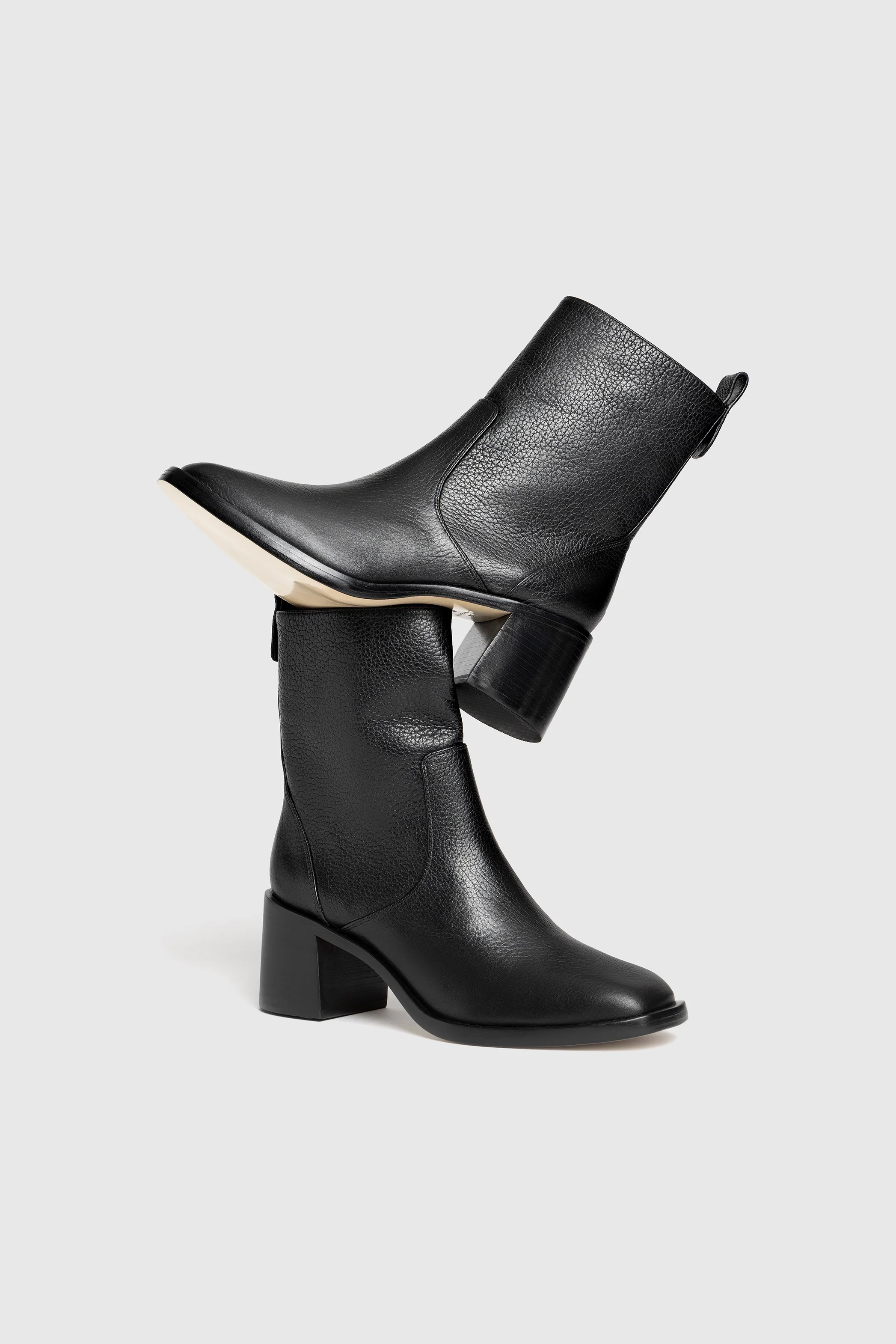 Mini Ricky Boot In Black Leather