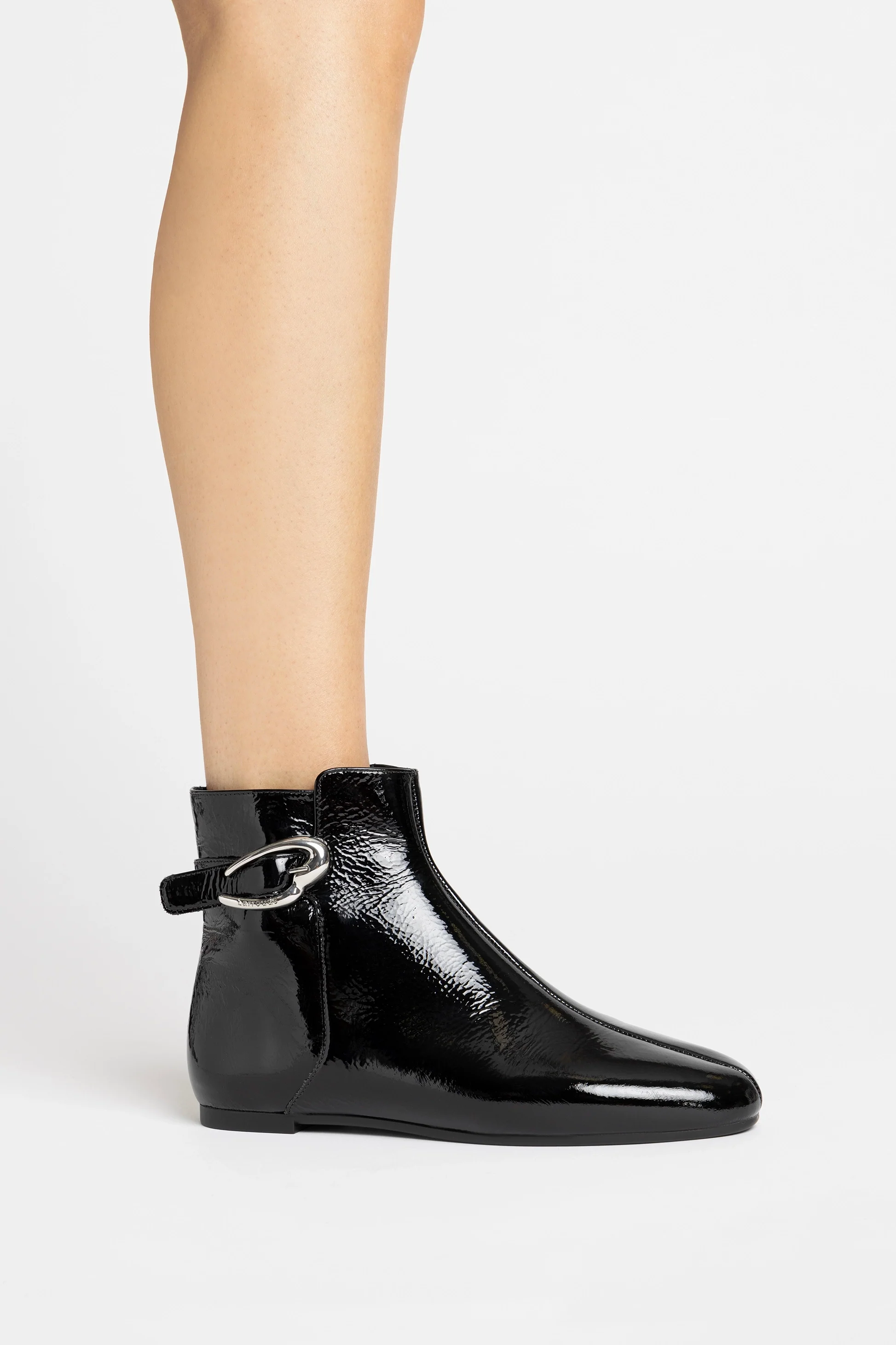 Mini Verona Boot In Black Patent Leather