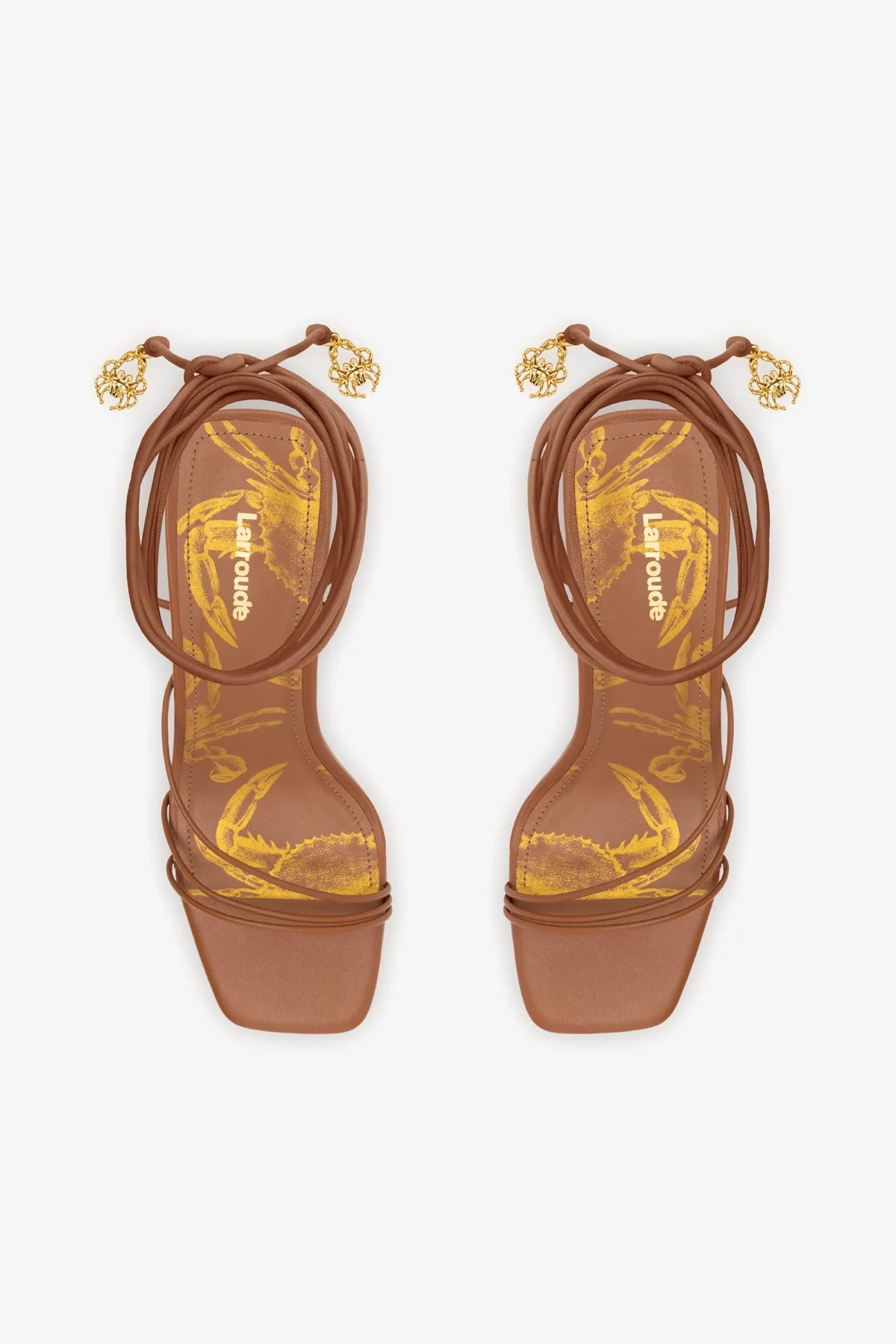 Nadia Sandal In Caramel Leather