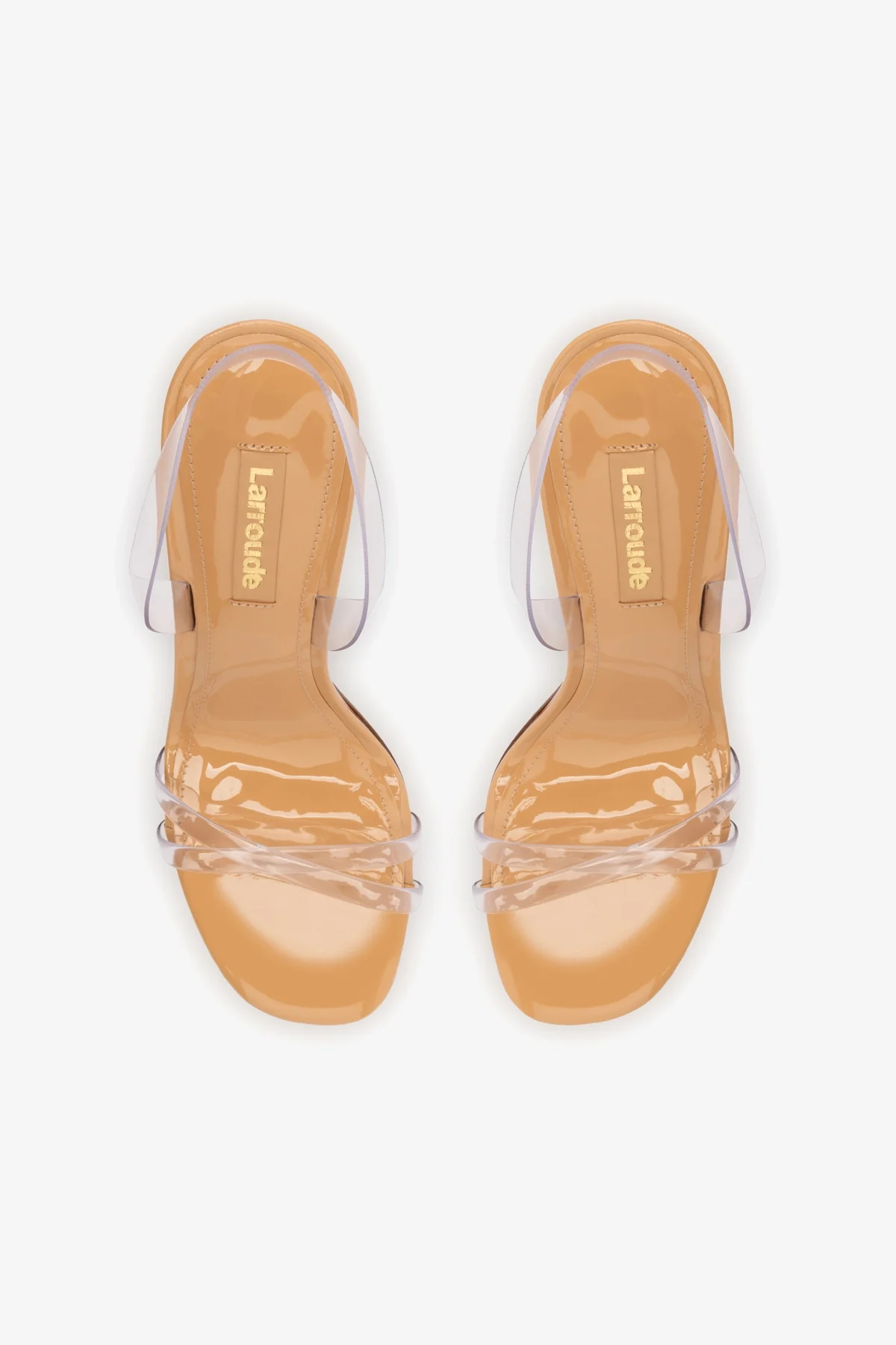 Annie Sandal In Tan Leather and Vinyl