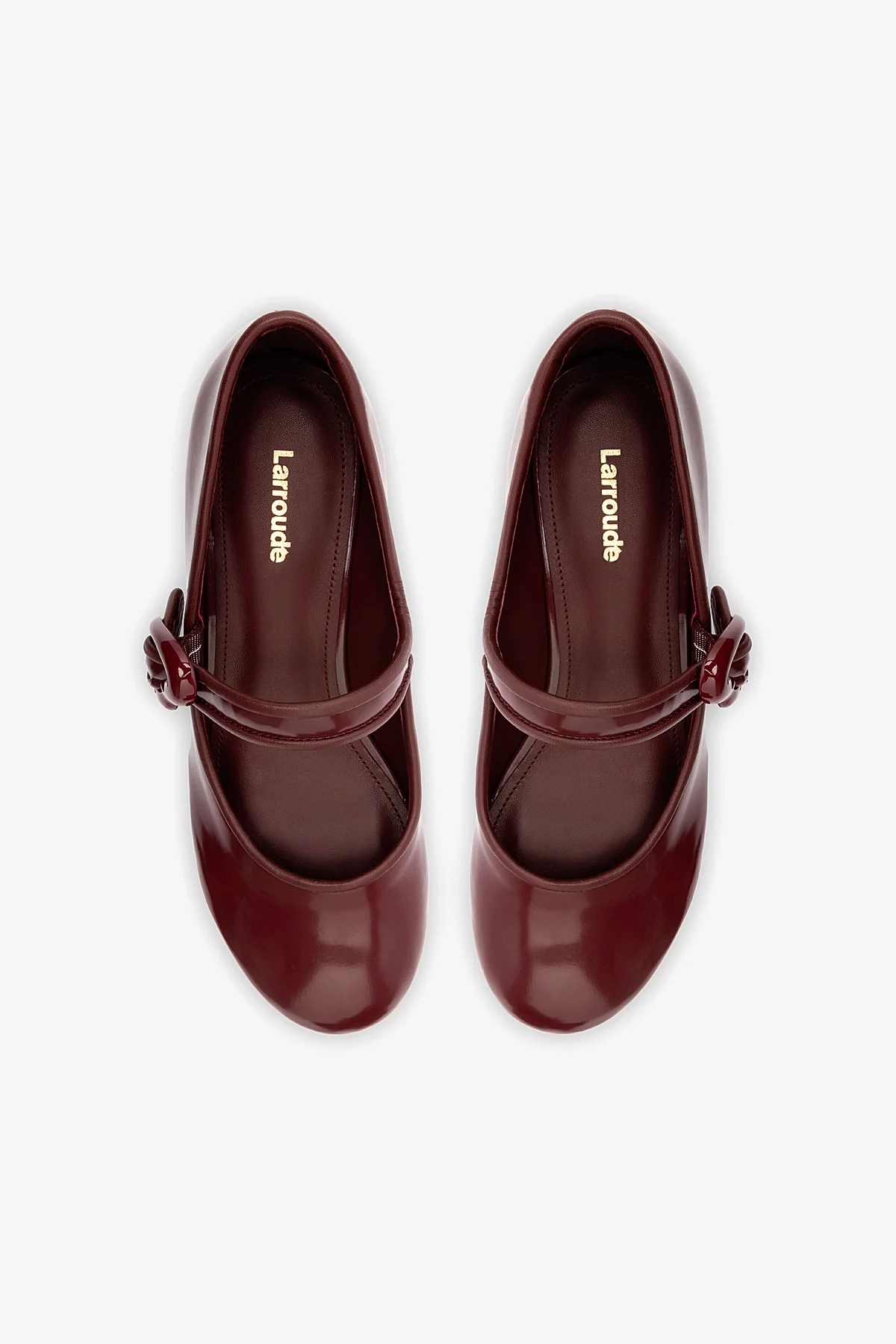 Verona Flatform In Burgundy Box Leather