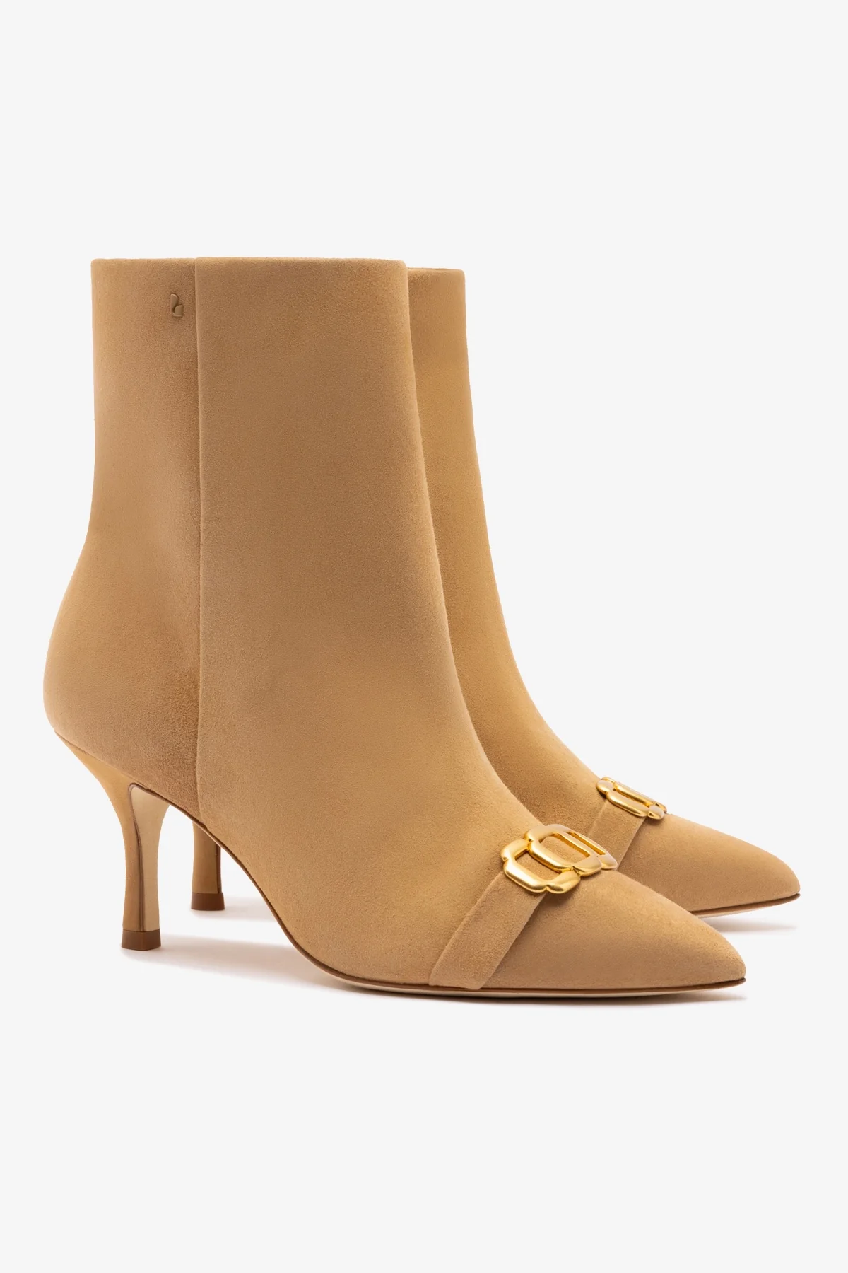 Mini Kate Boot In Peanut Suede and Daisy Accent