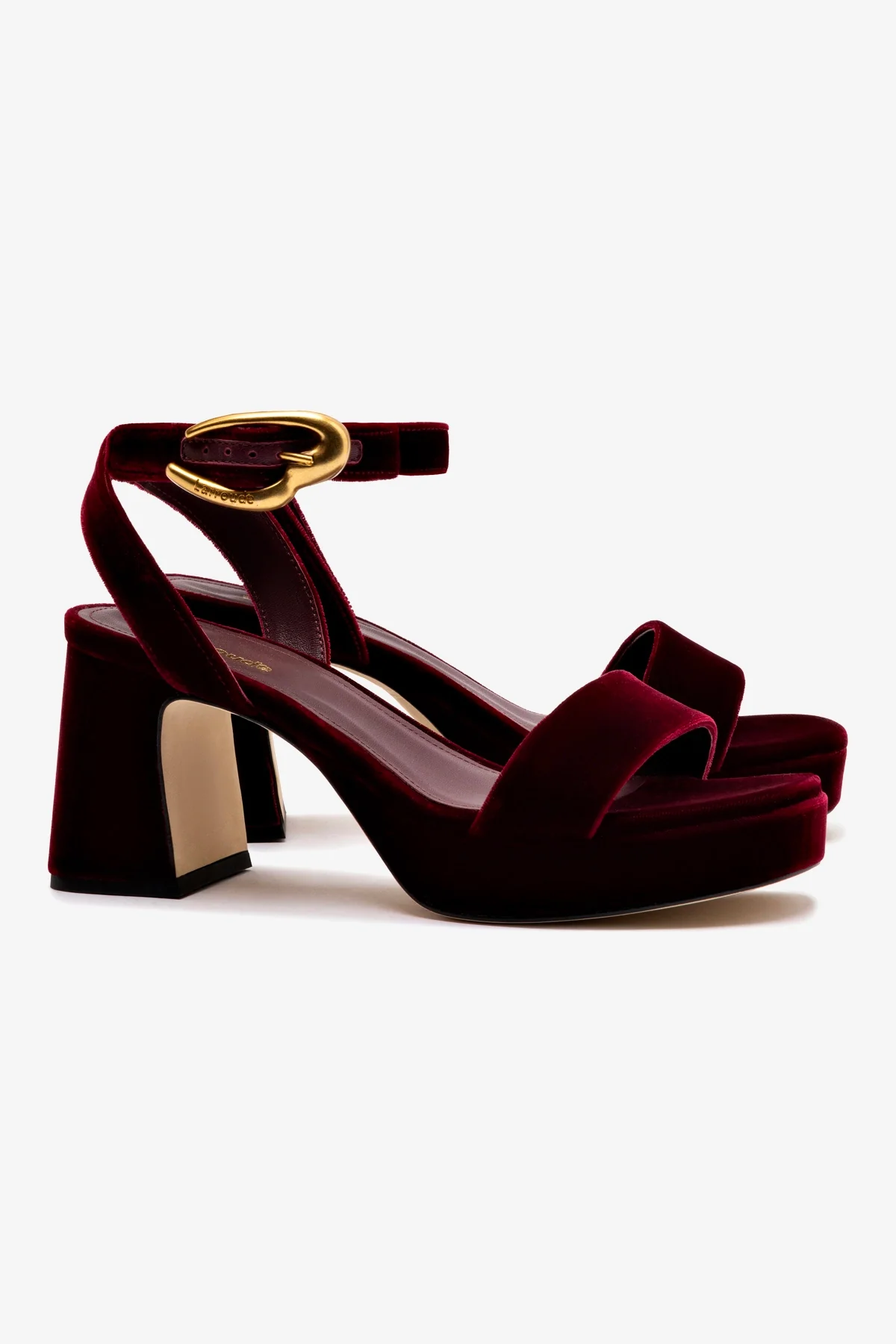 Dolly Verona Low Sandal In Wine Velvet