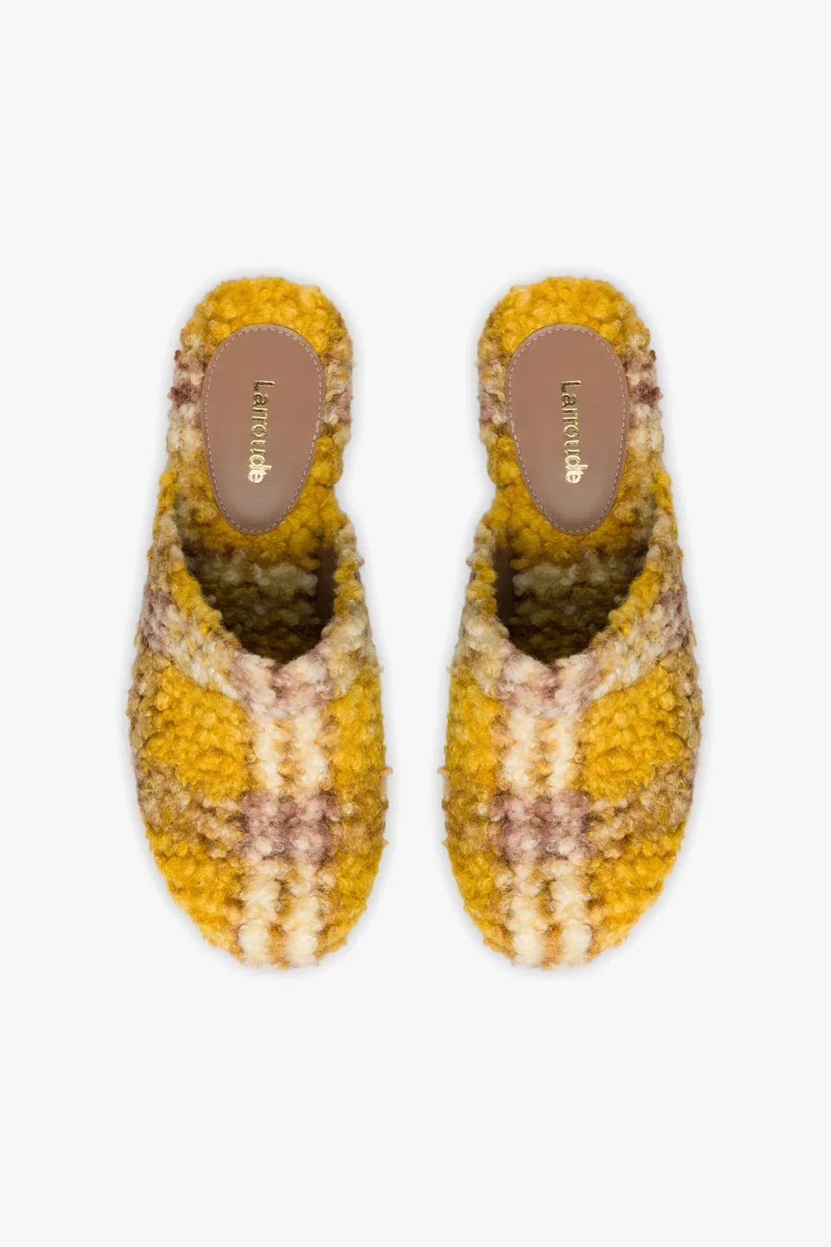 Miso Platform Clog In Dijon Plaid Shearling
