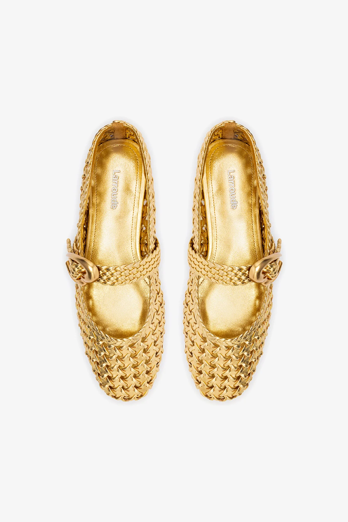 Verona New Macrame In Gold Metallic Leather