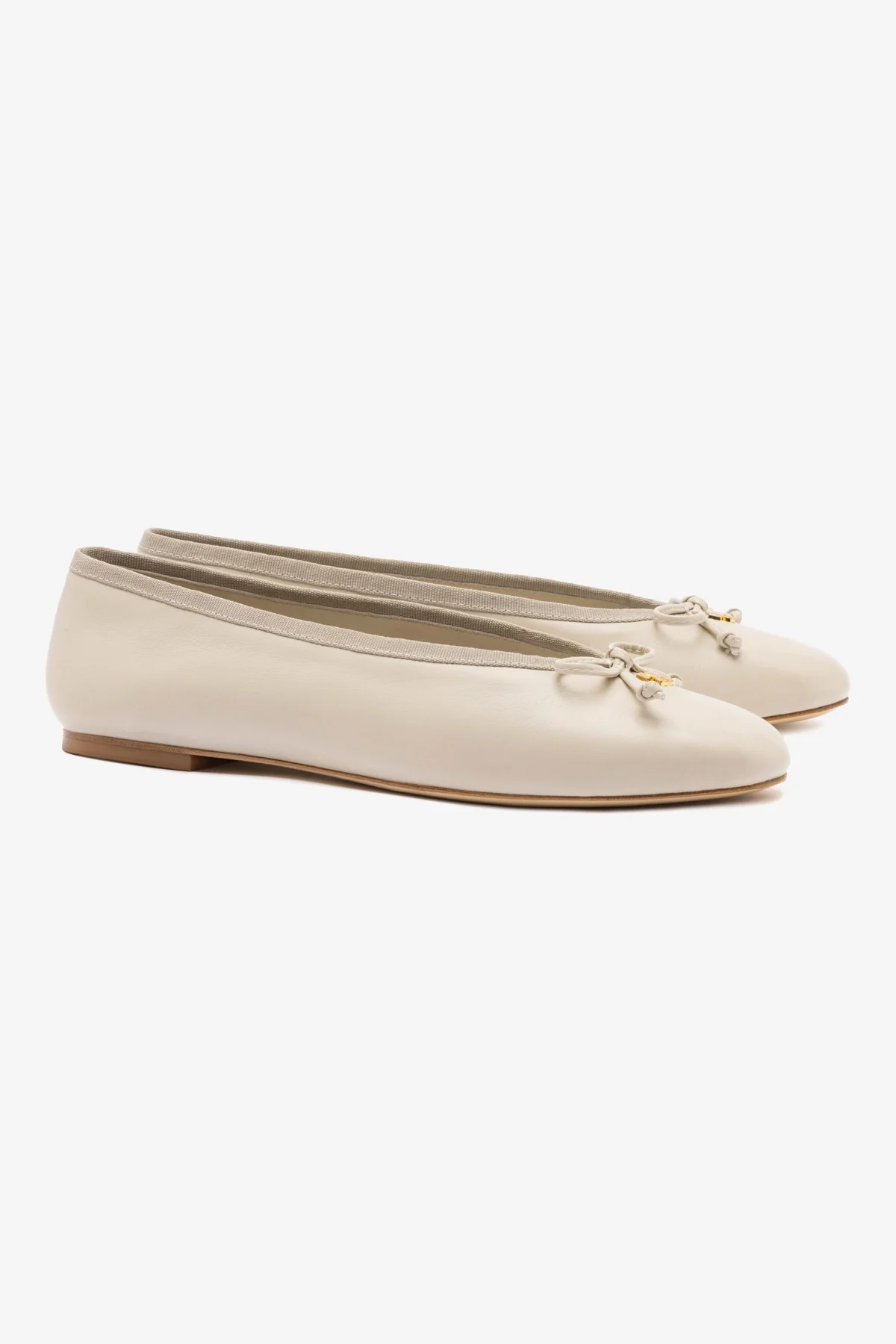 Pavlova Ballet Flat In Mushroom Grey Leather