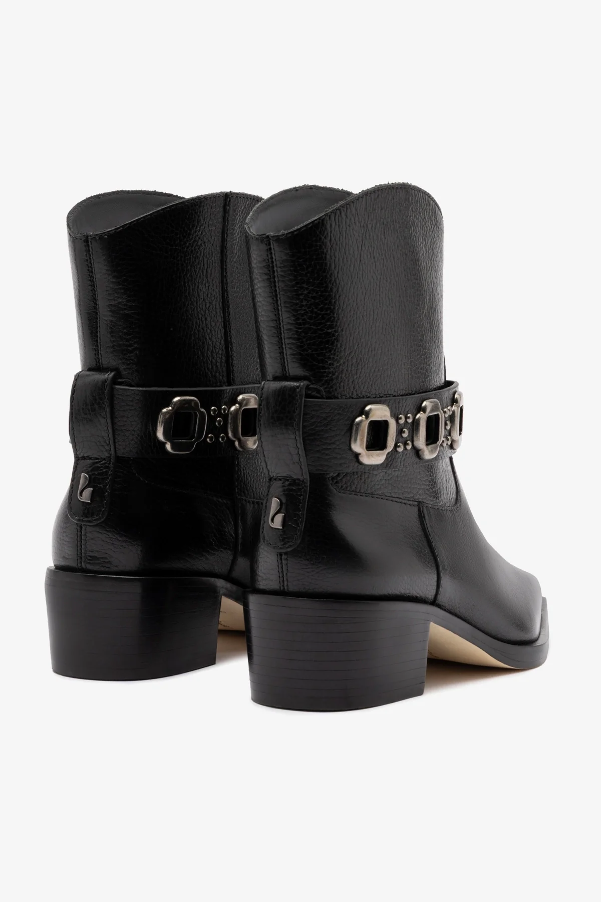 Milan Rodeo Bootie In Black Leather