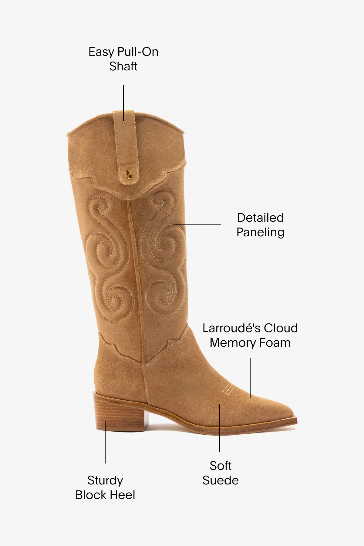 Paloma Boot In Peanut Suede