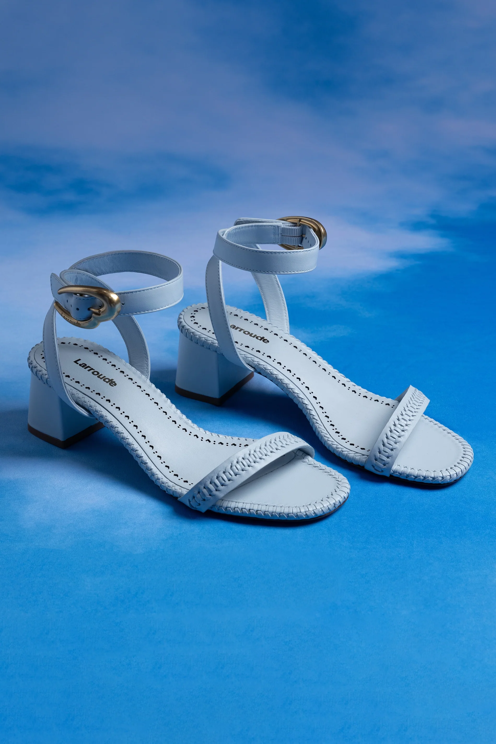 Verona Block Sandal In Maya Leather