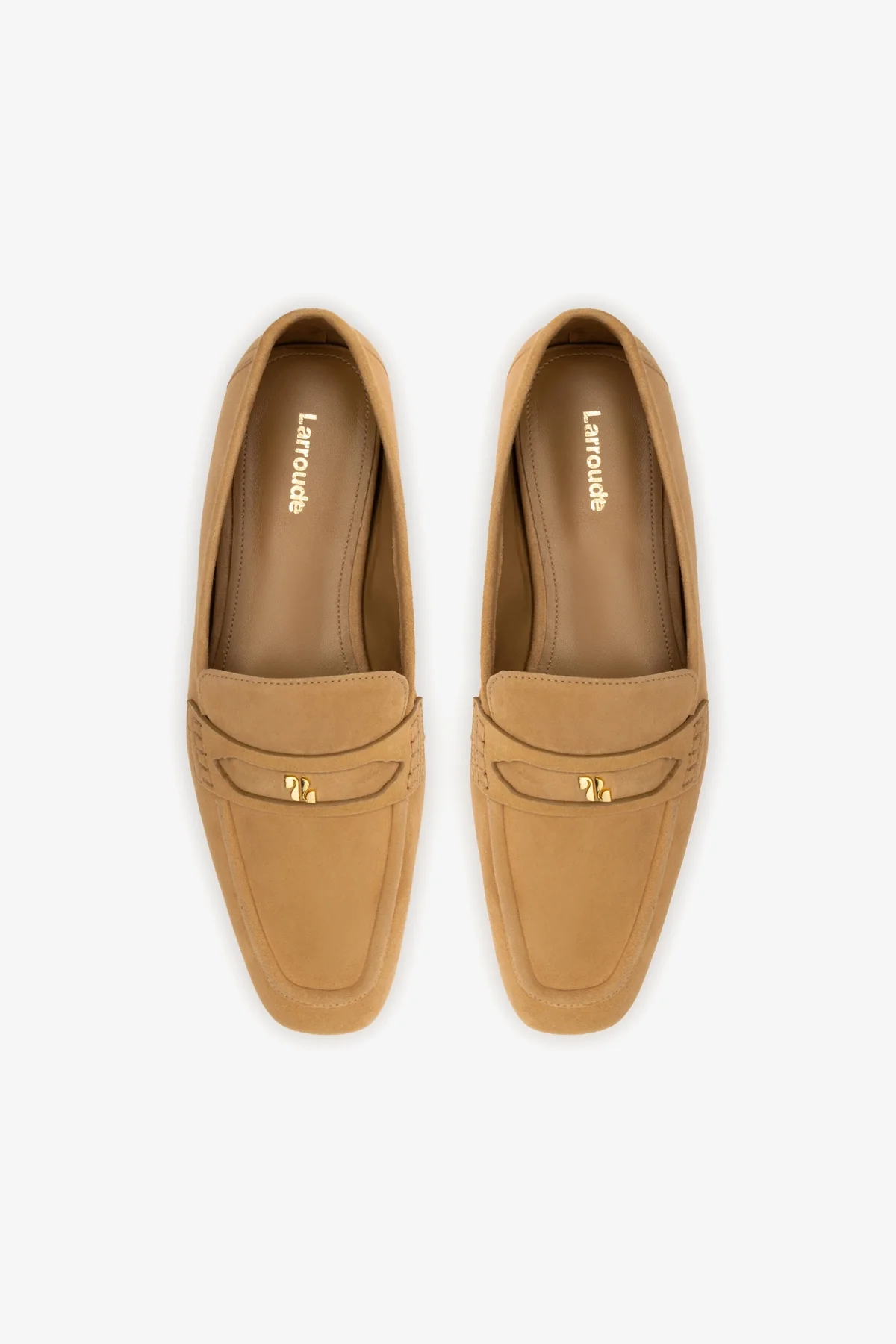 Suki Flat Loafer In Peanut Suede