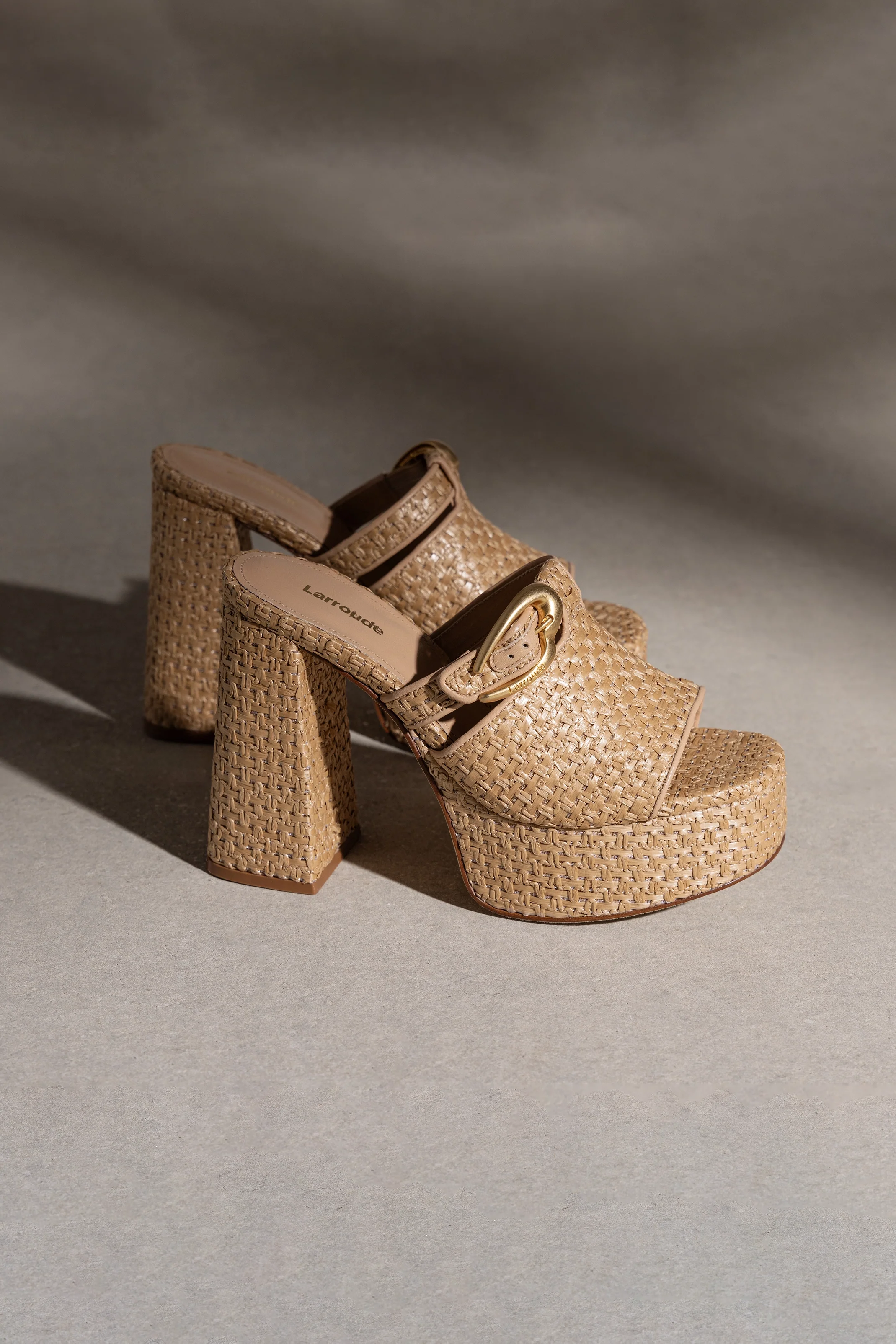 Dolly Verona Mule In Natural Raffia