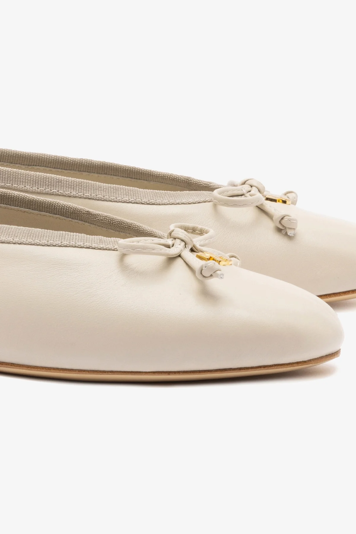 Pavlova Ballet Flat In Mushroom Grey Leather