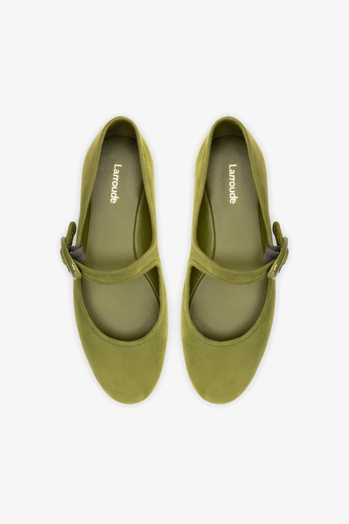 Verona Ballet Flat In Seaweed Suede
