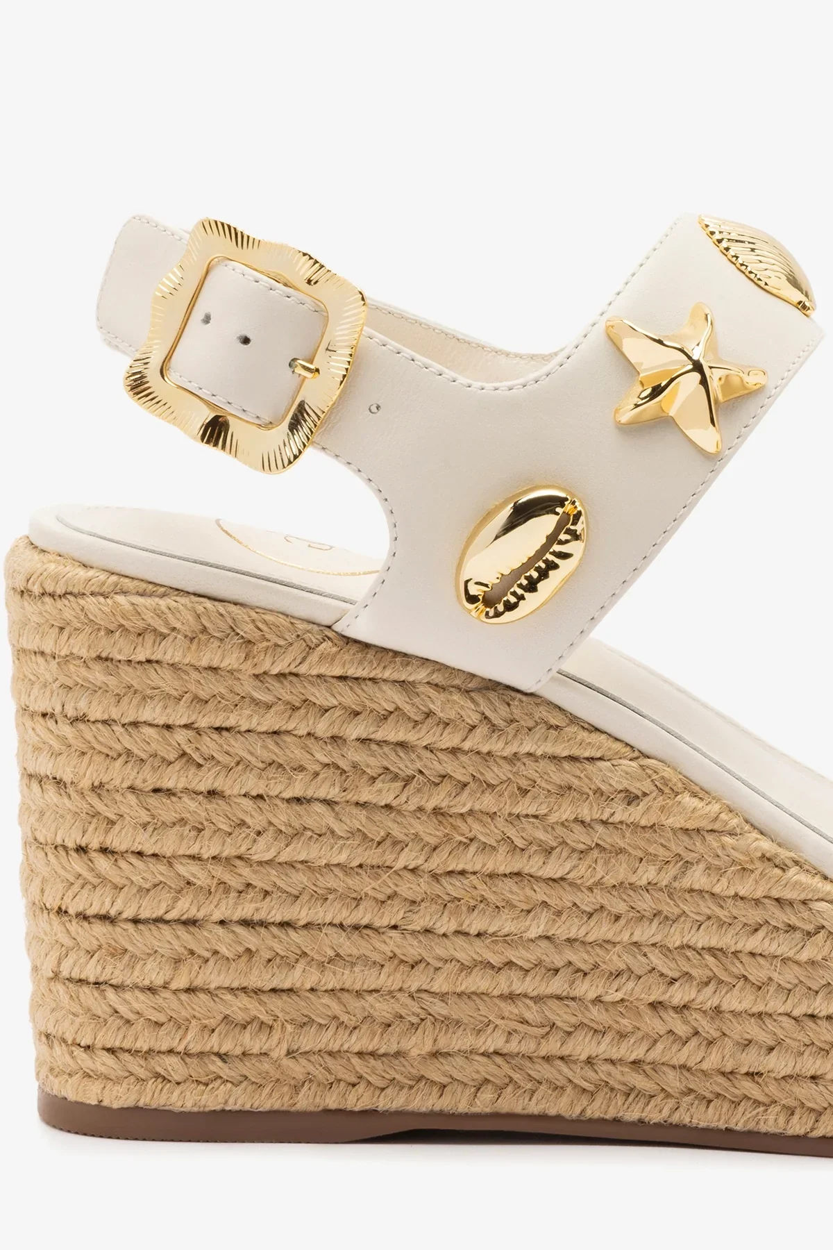 Madison Espadrille In Ivory Leather