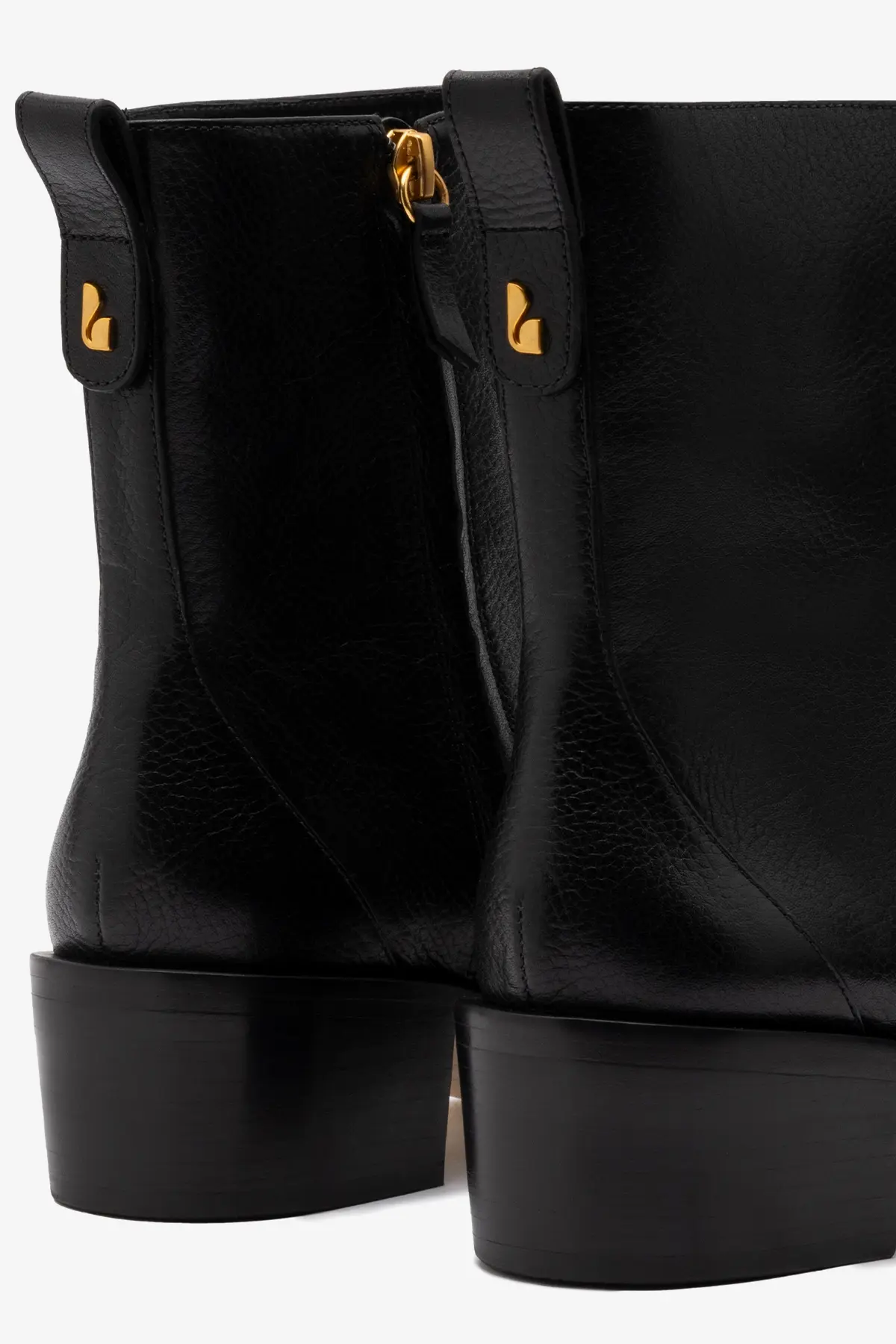 Florencia Low Boot In Black Leather